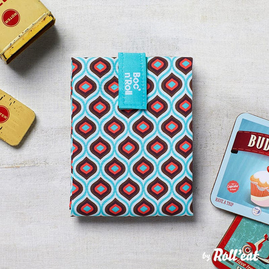 Roll N Eat Lunchboxes Boc'n'Roll - Reusable Sandwich Wrap - Vintage - Drop
