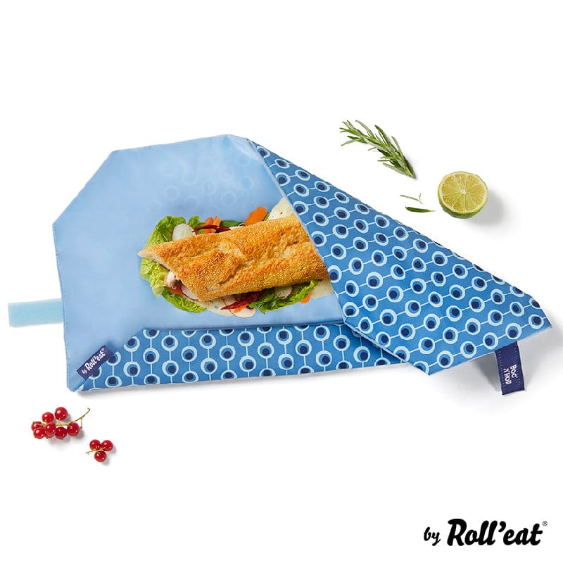 Roll N Eat Lunchboxes Boc'n'Roll - Reusable Sandwich Wrap - Vintage - Loop