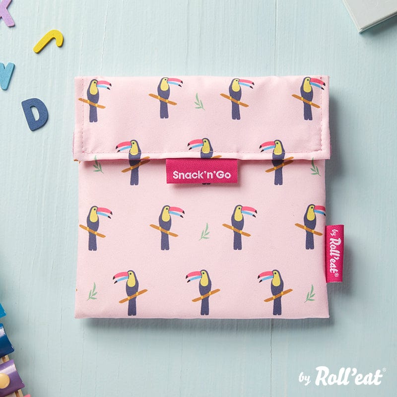 Roll N Eat Lunchboxes Snack'n'Go - Reusable Snack Bag - Toucan