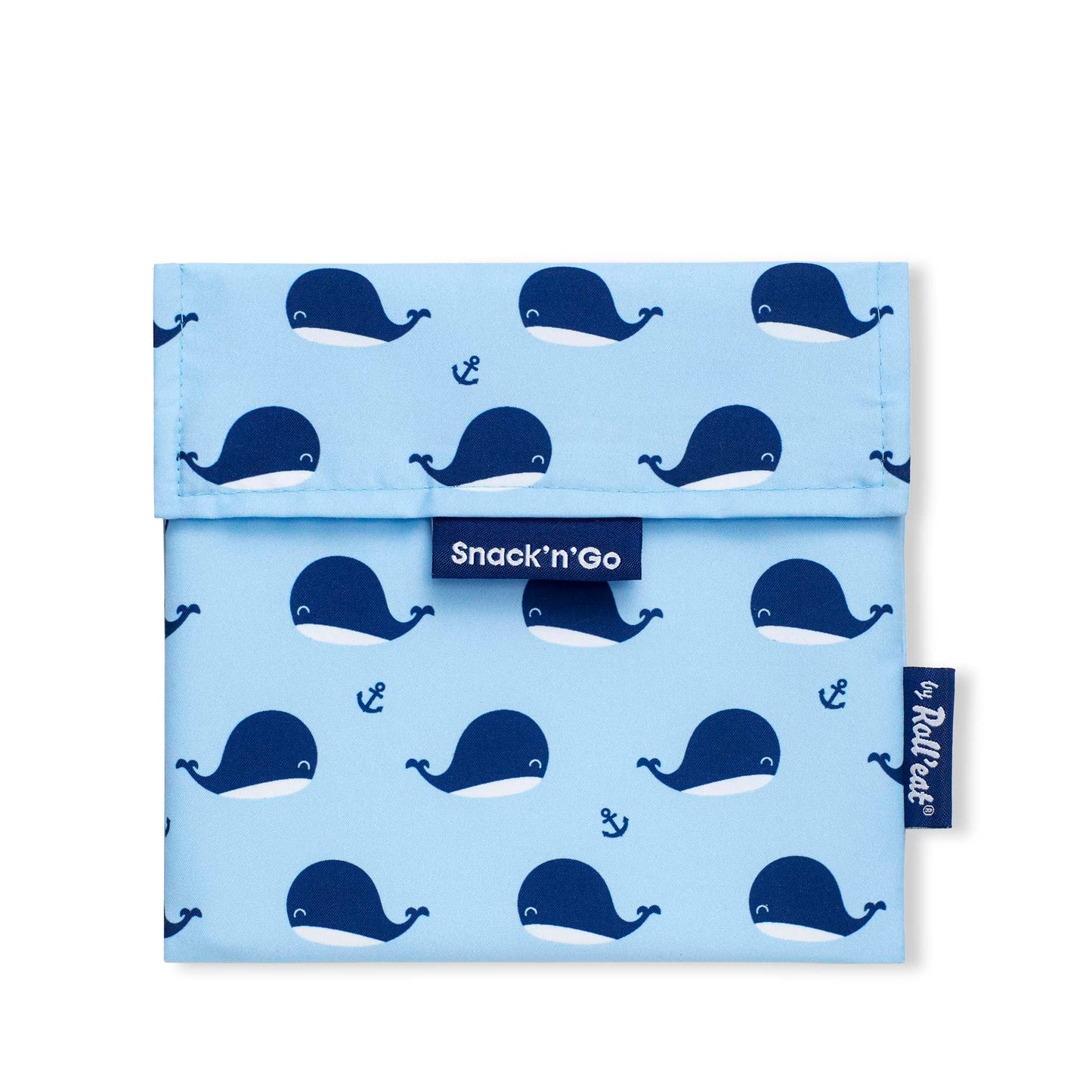 Roll N Eat Lunchboxes Snack'n'Go - Reusable Snack Bag - Whales
