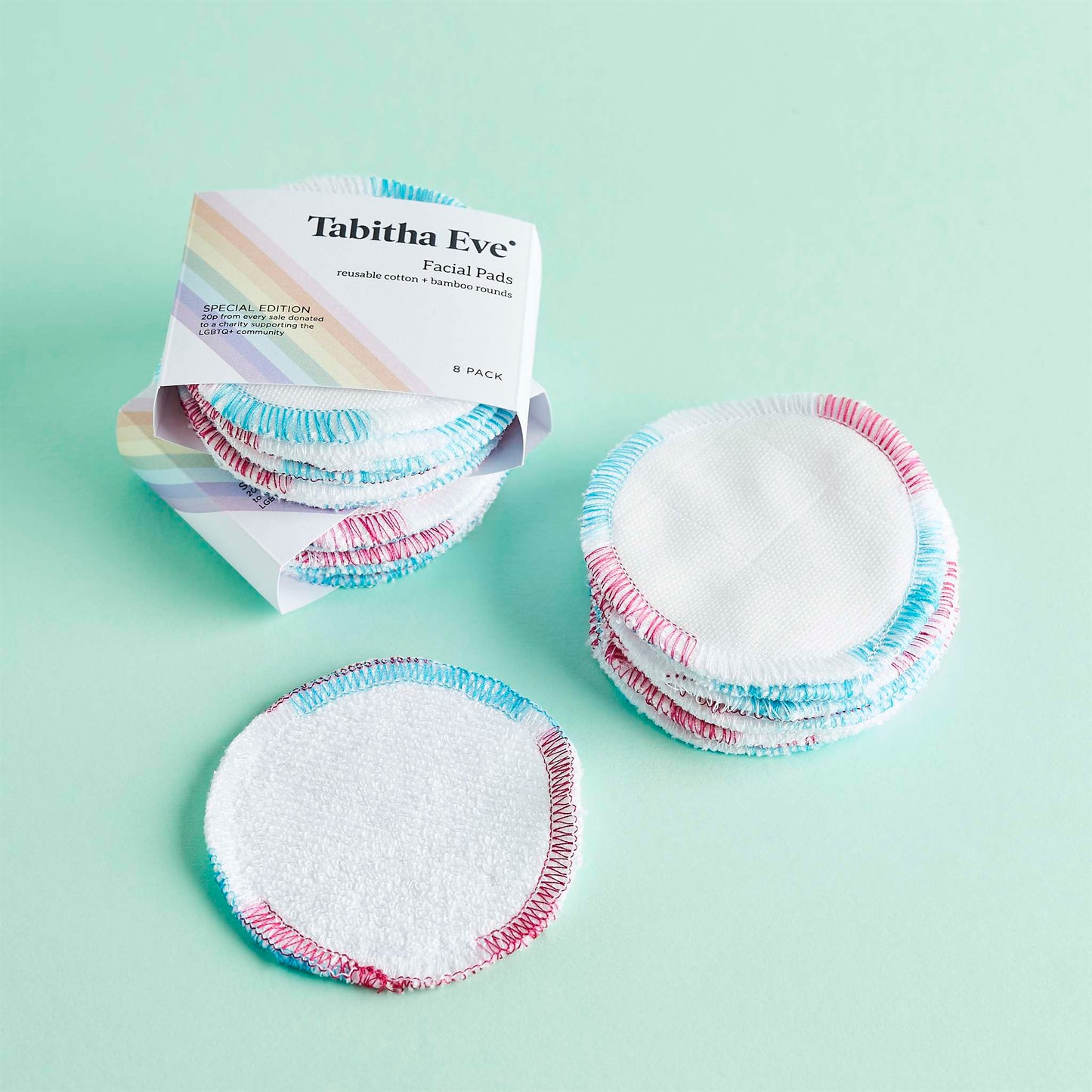 Tabitha Eve Makeup Removers Trans Pride Facial Rounds - Pack of 8