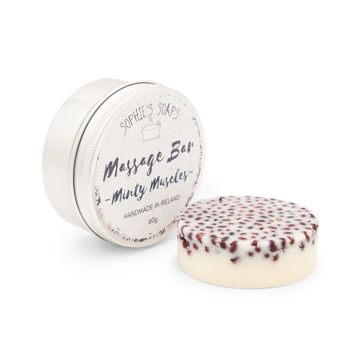 Sophie's Soaps Massage Oil Minty Muscles Solid Massage Bar with Aduki Beans - Sophie's Soaps