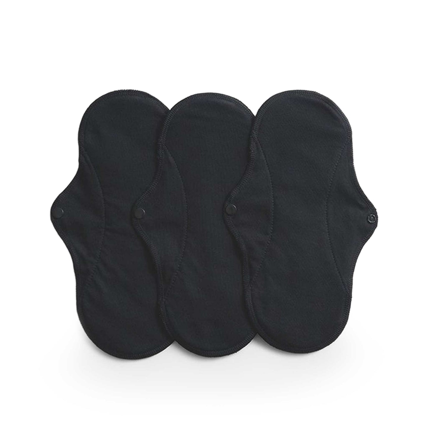 Imse Period Care Imse – Reusable Sanitary Pads (Active, Black) – Organic Cotton – Medium Flow
