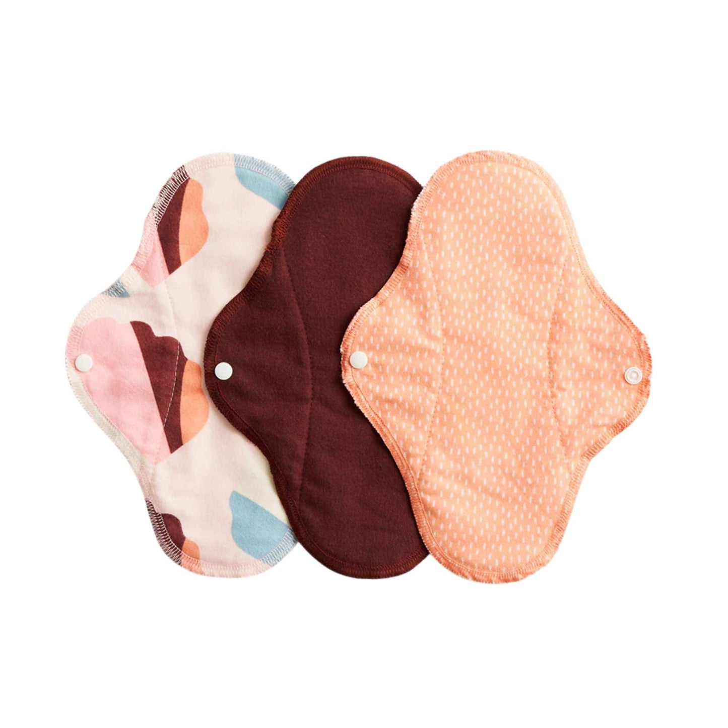 Imse Vimse Period Care Orange Sprinkle Imse Vimse - Cloth Sanitary Pads - Regular/Day - 3pk