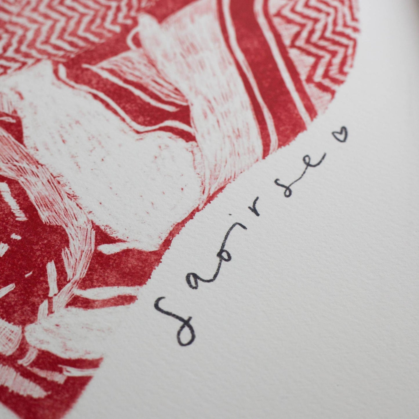 Pickled Pom Pom Prints Saoirse don Phalaistín - Limited Edition Art Print Supporting Palestine