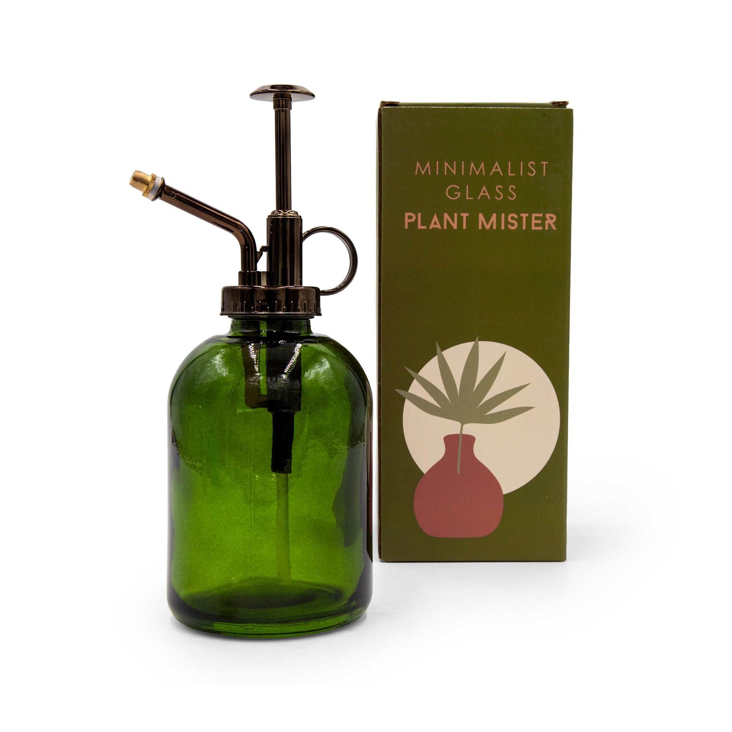 Something Different Reusable Bottles Green Minimalist Glass Plant Mister