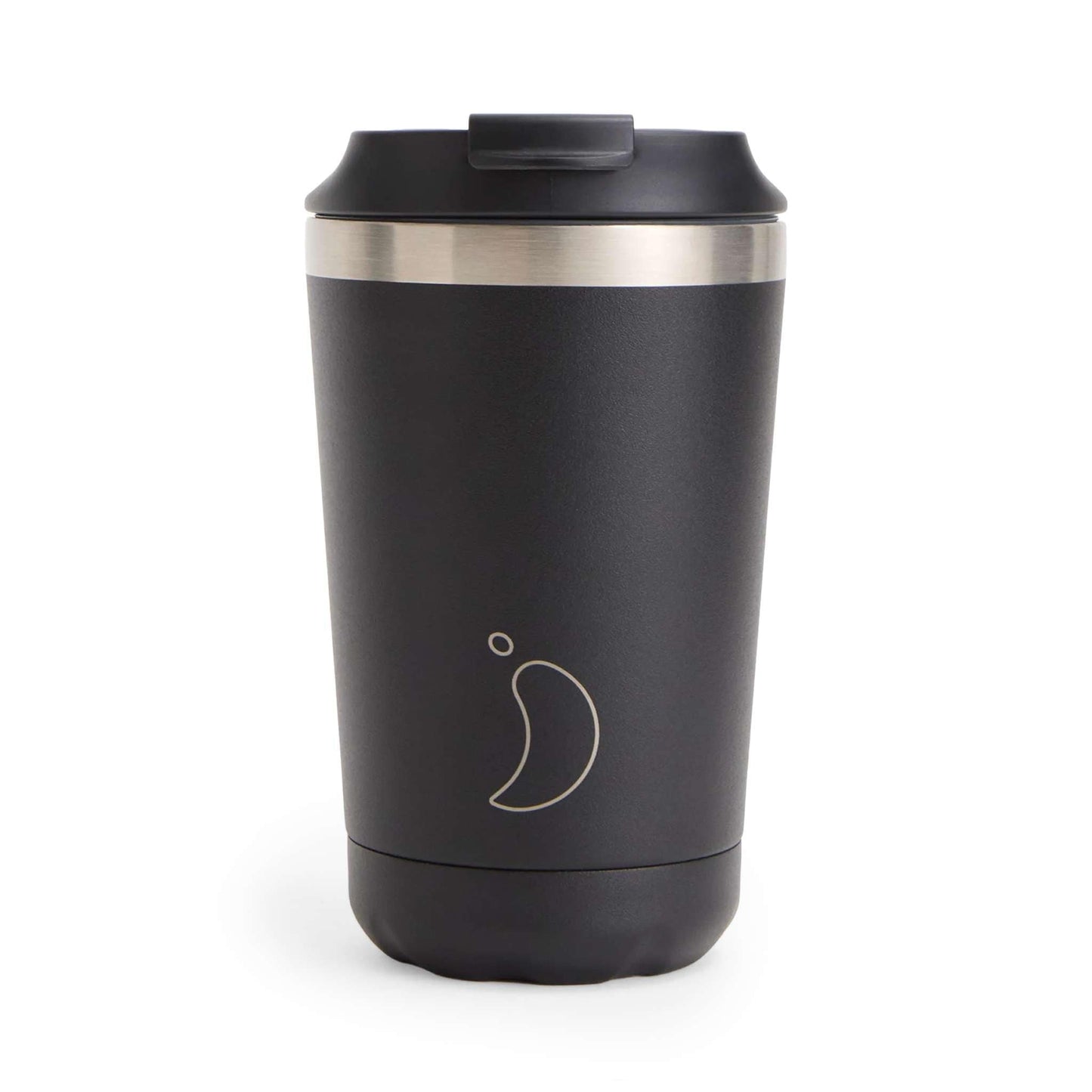 Chilly's reusable cups & bottles Black Chilly's Coffee Cup Original - Leakproof Insulated Recycled Cup - 340ml