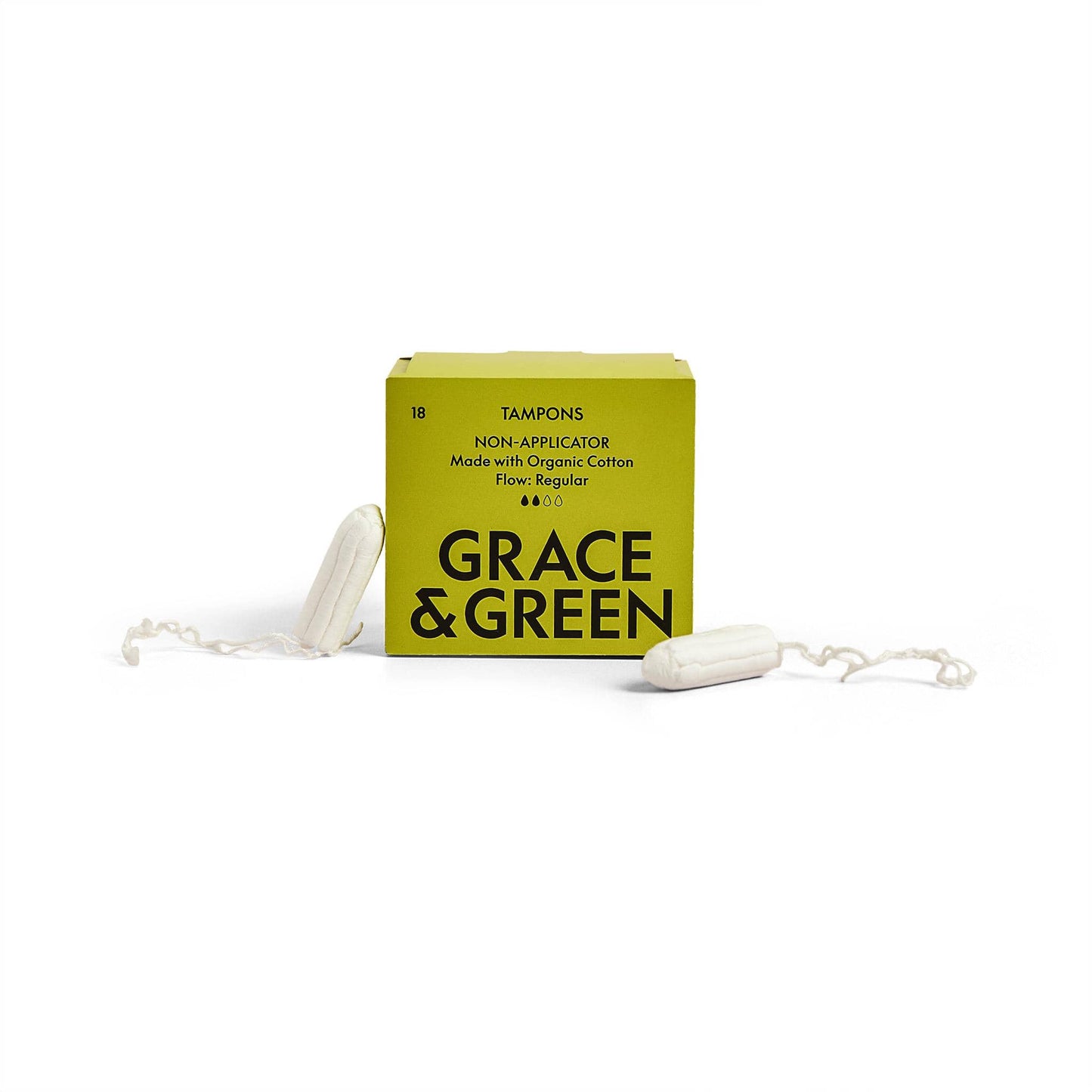 Grace & Green Sanitary Wear Grace & Green - Tampons Regular Non Applicator