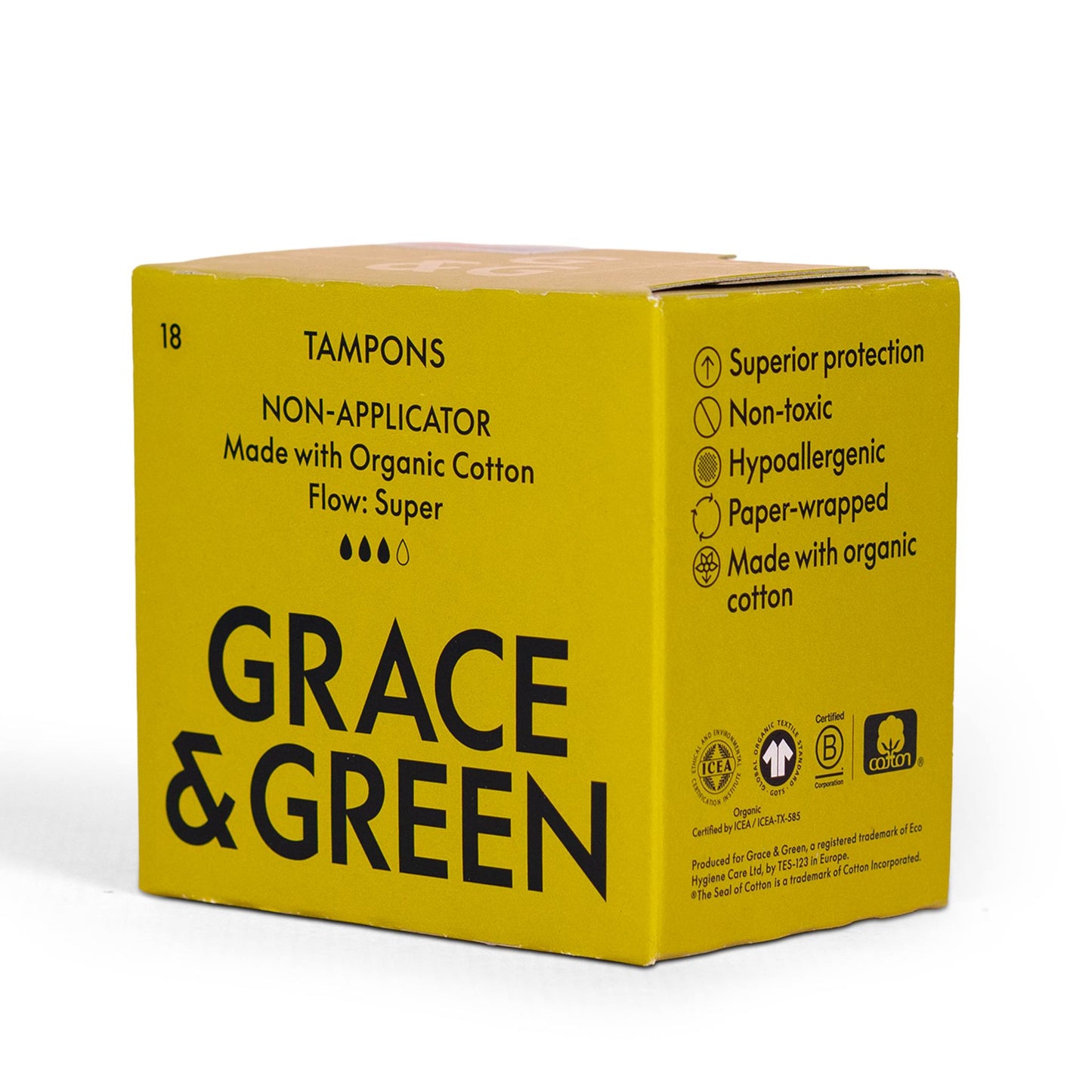 Grace & Green Sanitary Wear Grace & Green - Tampons Super Non Applicator