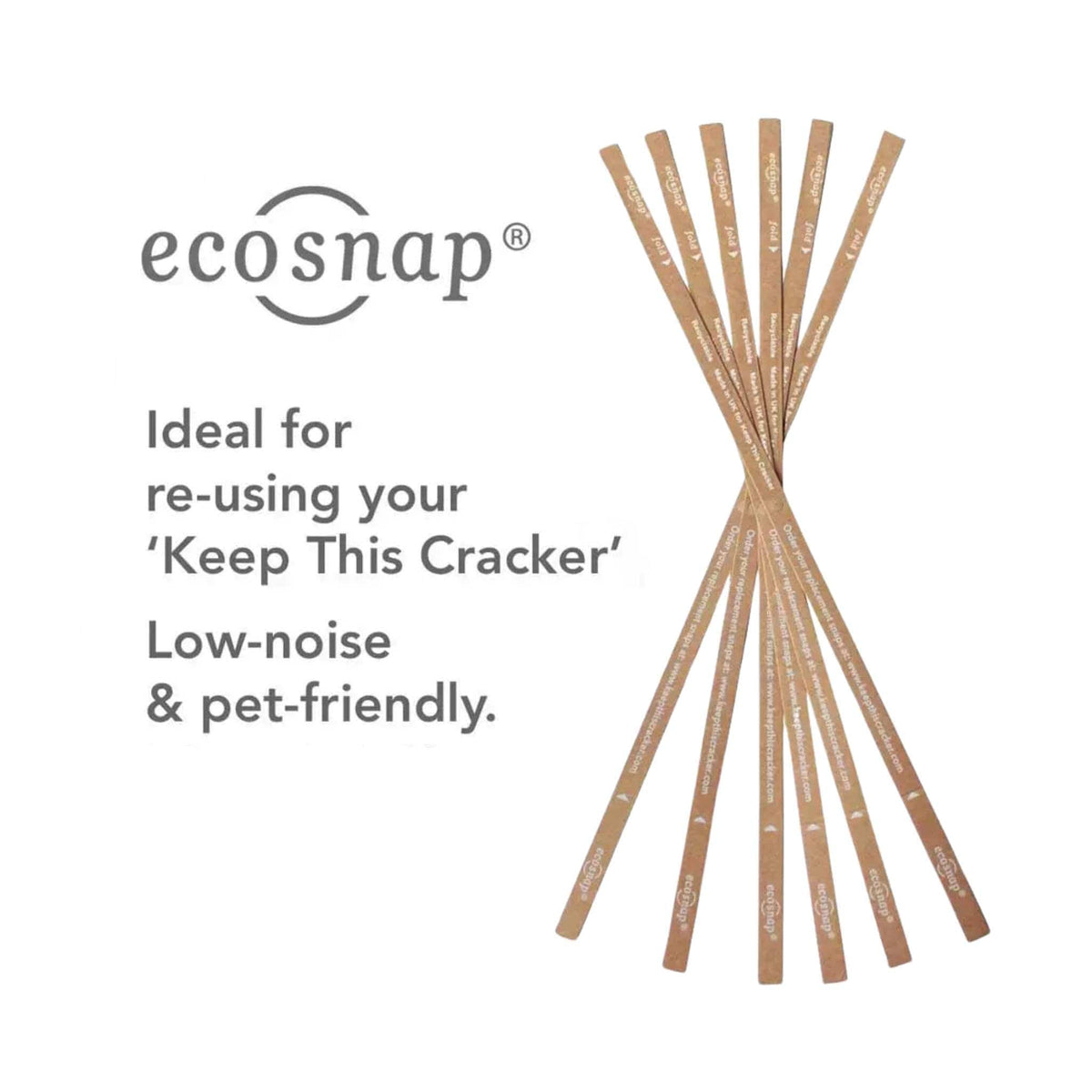 Keep This Cracker Ecosnaps Replacement Christmas Cracker Snaps - Set o ...