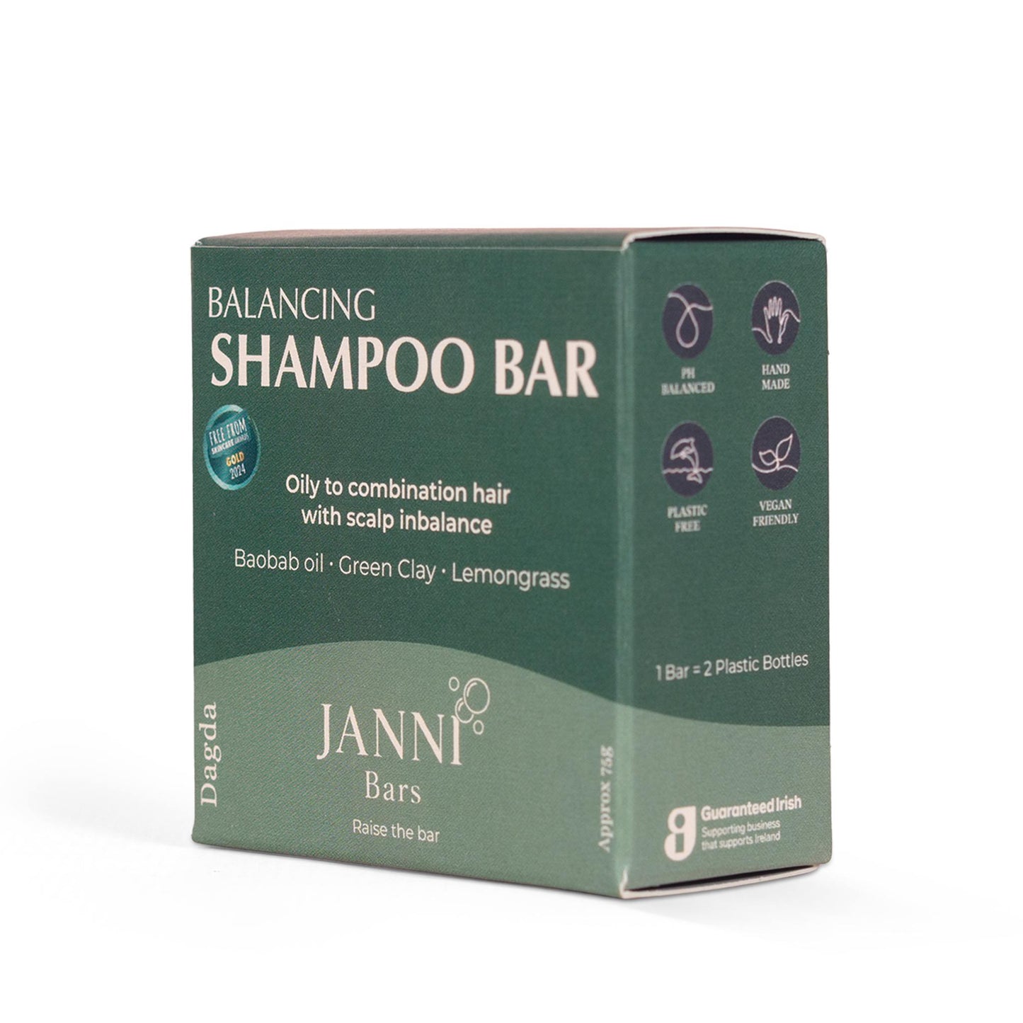 Janni Bars Shampoo Balancing Shampoo Bar for Combination Hair - Dagda - Janni Bars