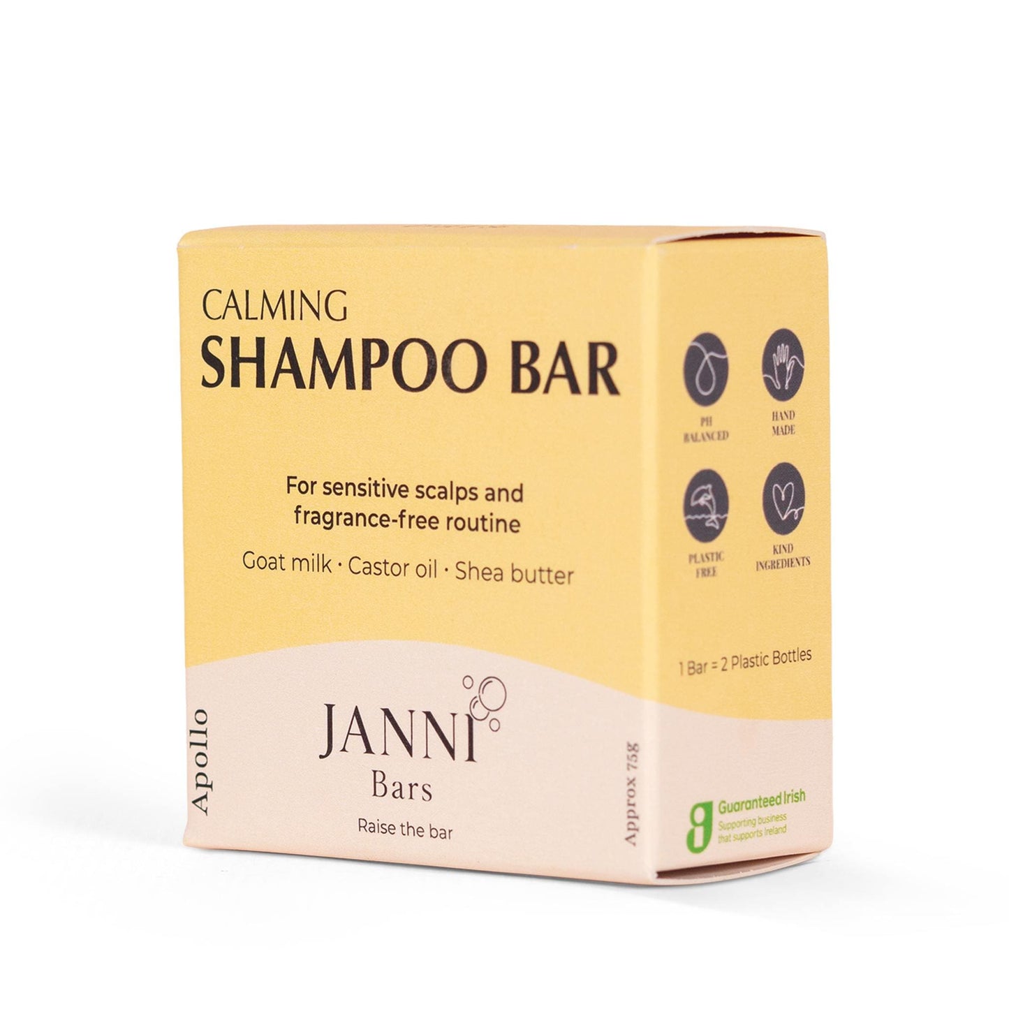 Janni Bars Shampoo Calming Shampoo Bar for Sensitive Scalp - Apollo - Janni Bars