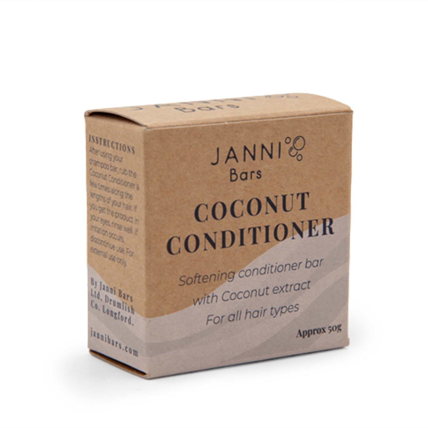 Janni Bars Shampoo Coconut Conditioner Bar - Refreshing for All Hair Types - Janni Bars