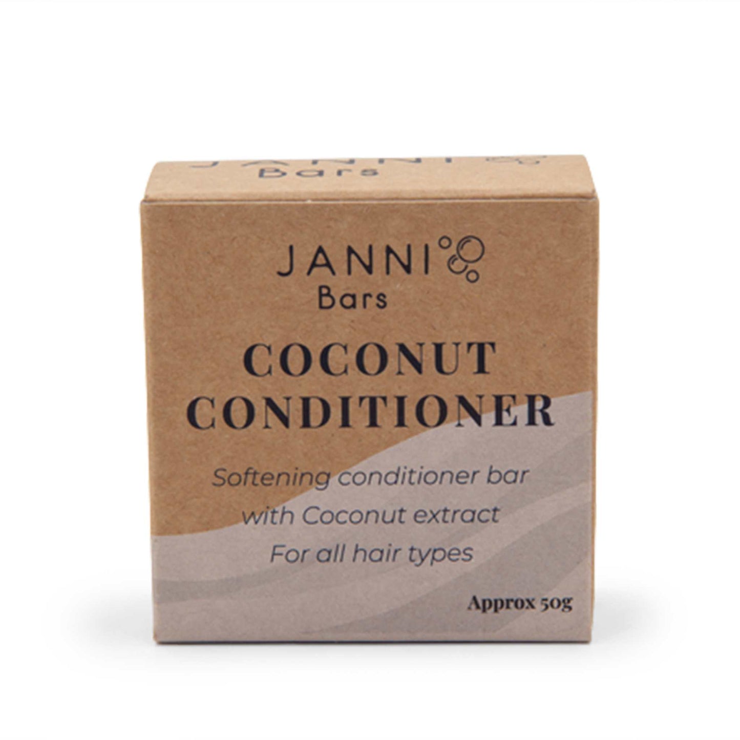 Janni Bars Shampoo Coconut Conditioner Bar - Refreshing for All Hair Types - Janni Bars