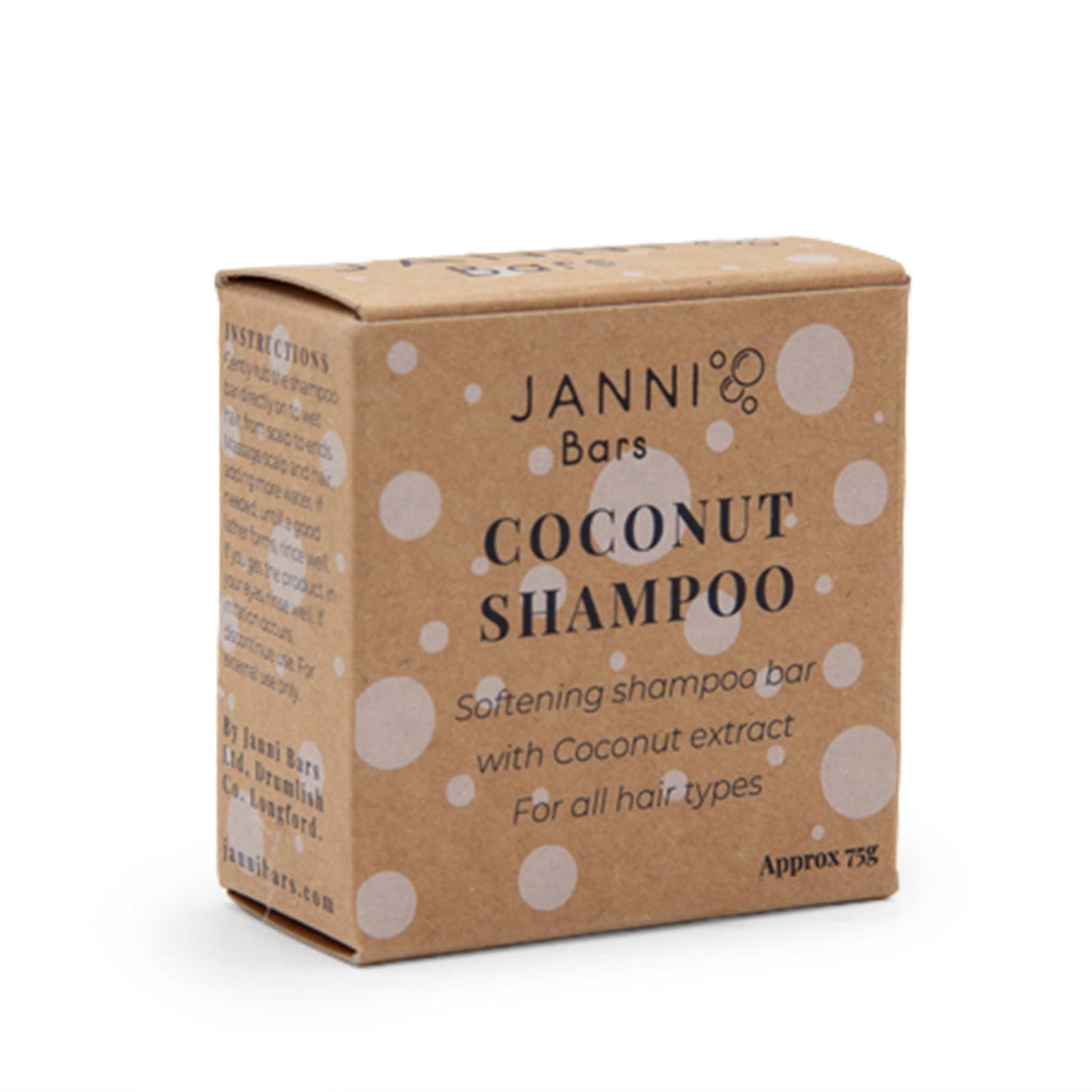 Janni Bars Shampoo Coconut Shampoo Bar - Softening for All Hair Types - Janni Bars