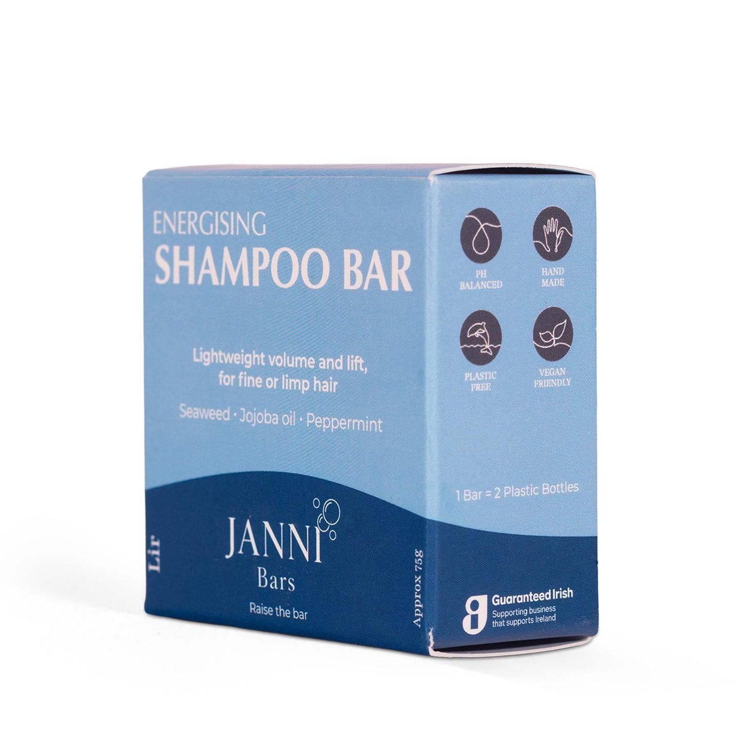 Janni Bars Shampoo Energising Shampoo Bar for Fine & Limp Hair - Lir - Janni Bars