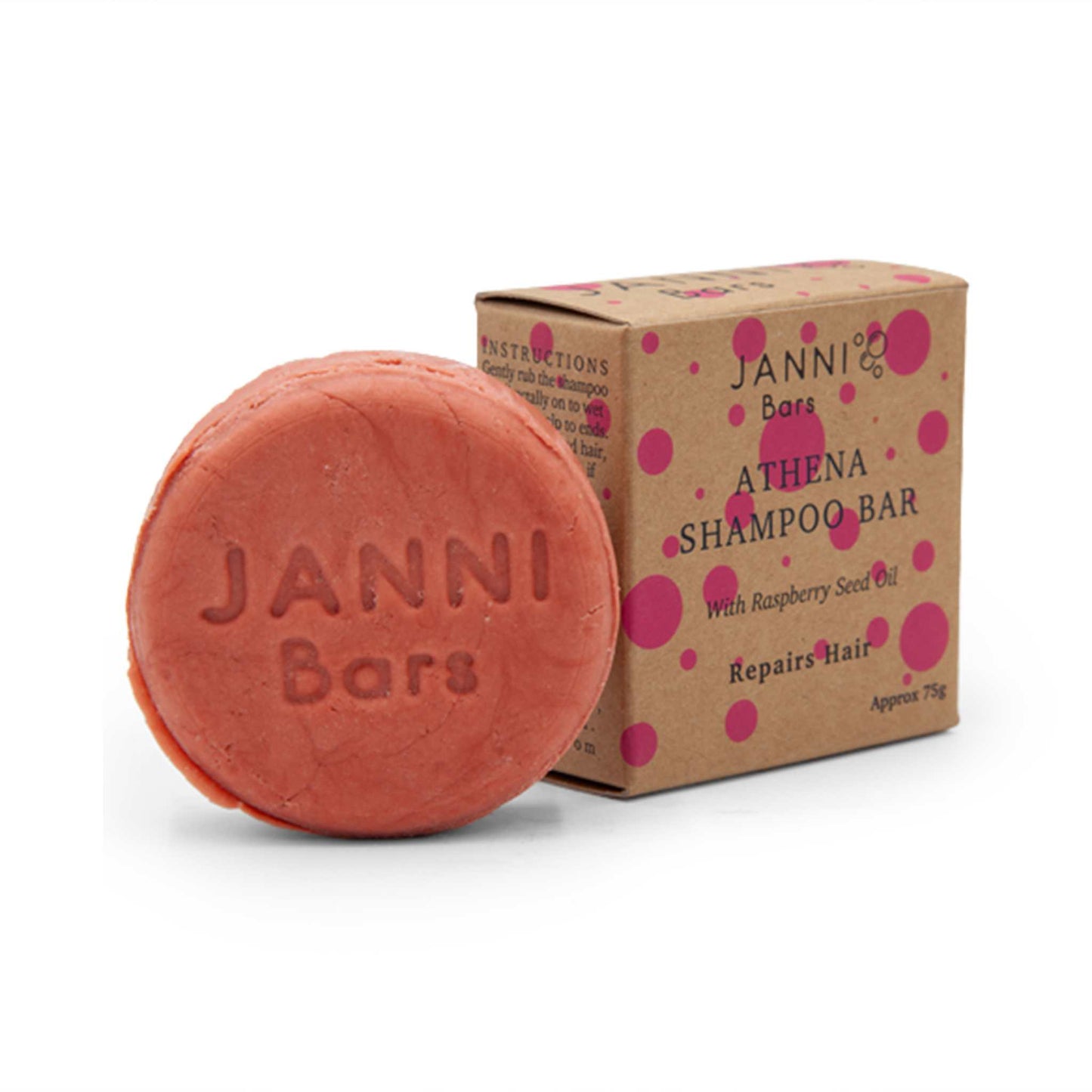 Janni Bars Shampoo Janni Bars Shampoo Bar - Athena - Raspberry & Pink Grapefruit