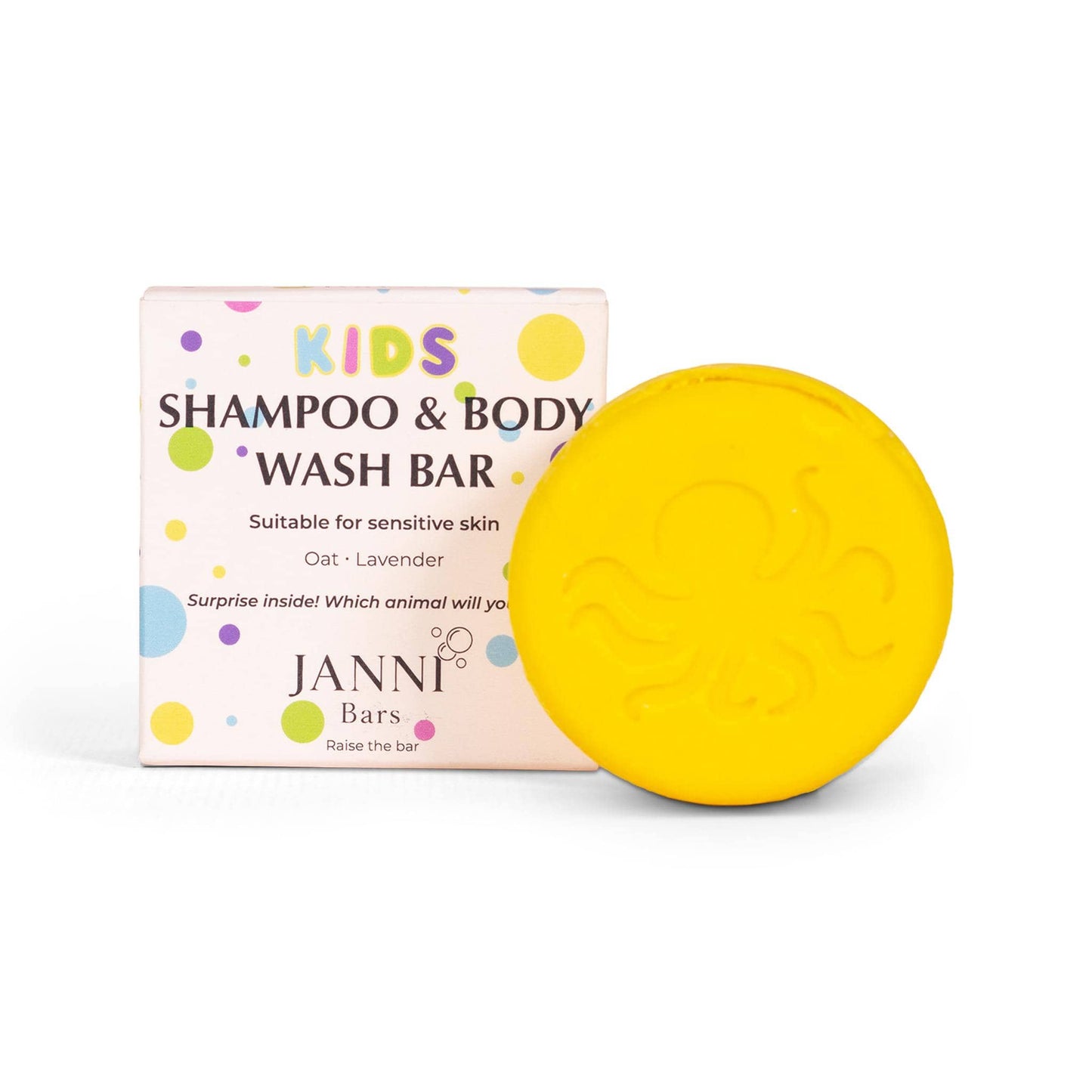 Janni Bars Shampoo Kids Shampoo & Body Wash Bar with Oats & Lavender - Janni Bars