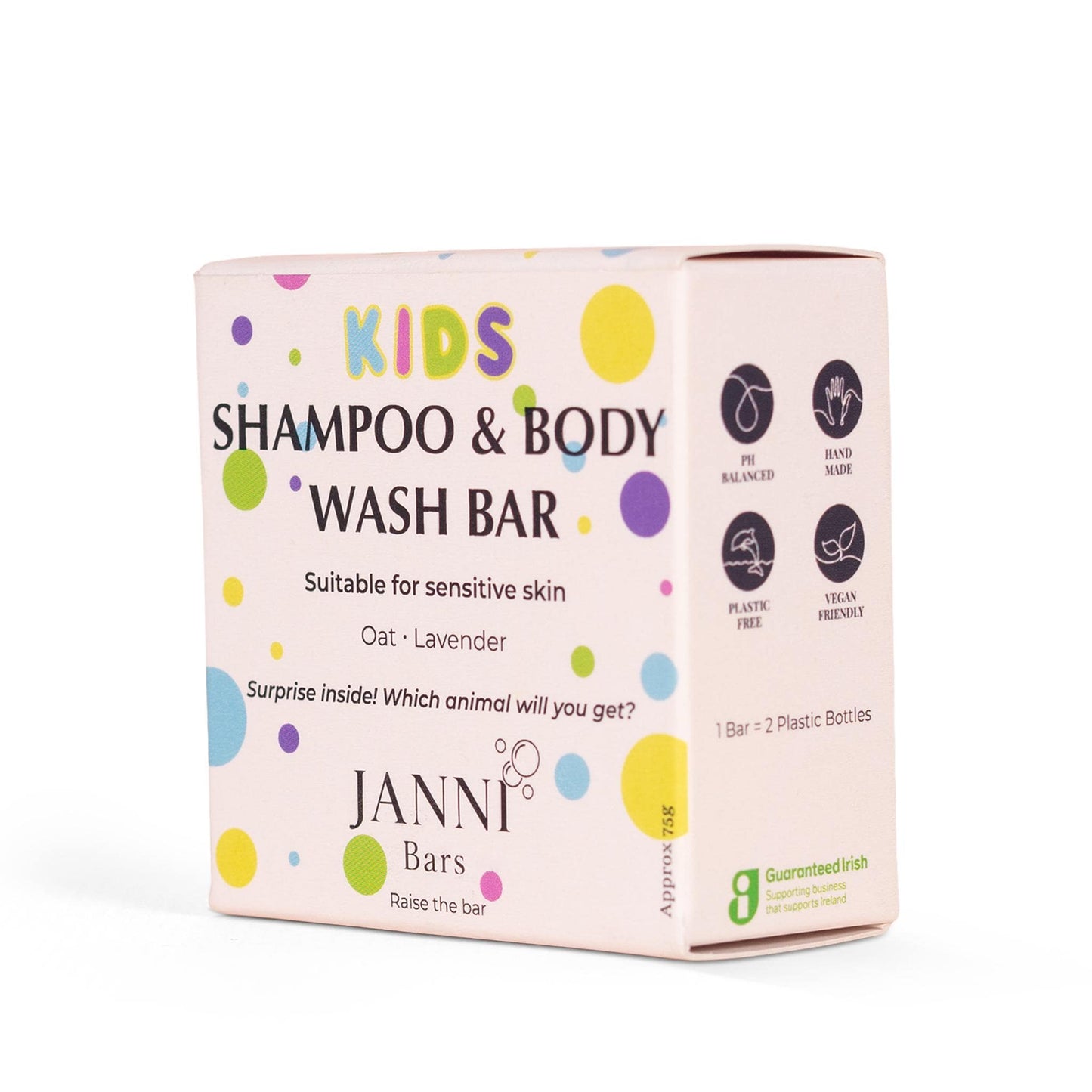 Janni Bars Shampoo Kids Shampoo & Body Wash Bar with Oats & Lavender - Janni Bars