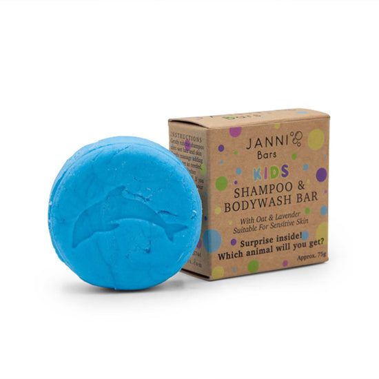 Janni Bars Shampoo Kids Shampoo & Bodywash Bar with Oats & Lavender - Janni Bars