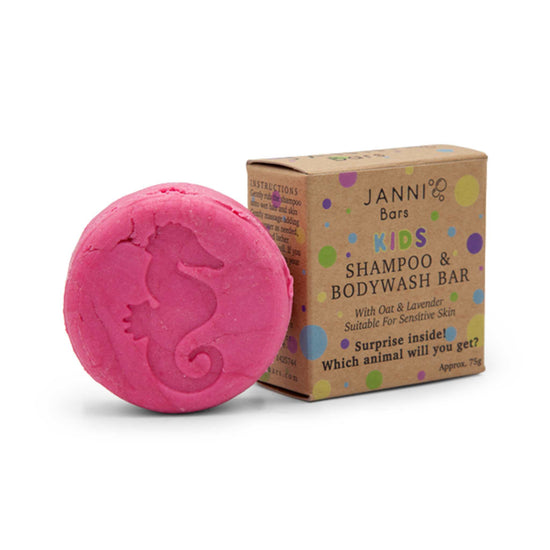 Janni Bars Shampoo Kids Shampoo & Bodywash Bar with Oats & Lavender - Janni Bars