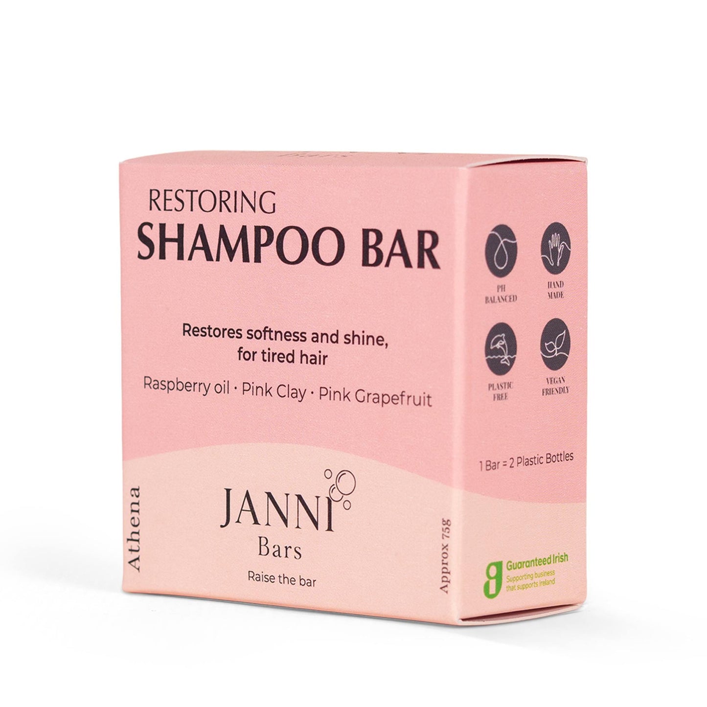 Janni Bars Shampoo Restoring Shampoo Bar for Dry & Damaged Hair - Athena - Janni Bars
