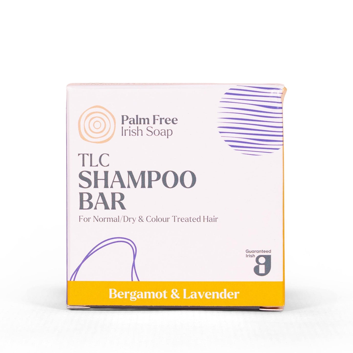 Palm Free Irish Soap Shampoo TLC Solid Shampoo Bar Bergamot & Lavender 75g - Palm Free Irish Soap