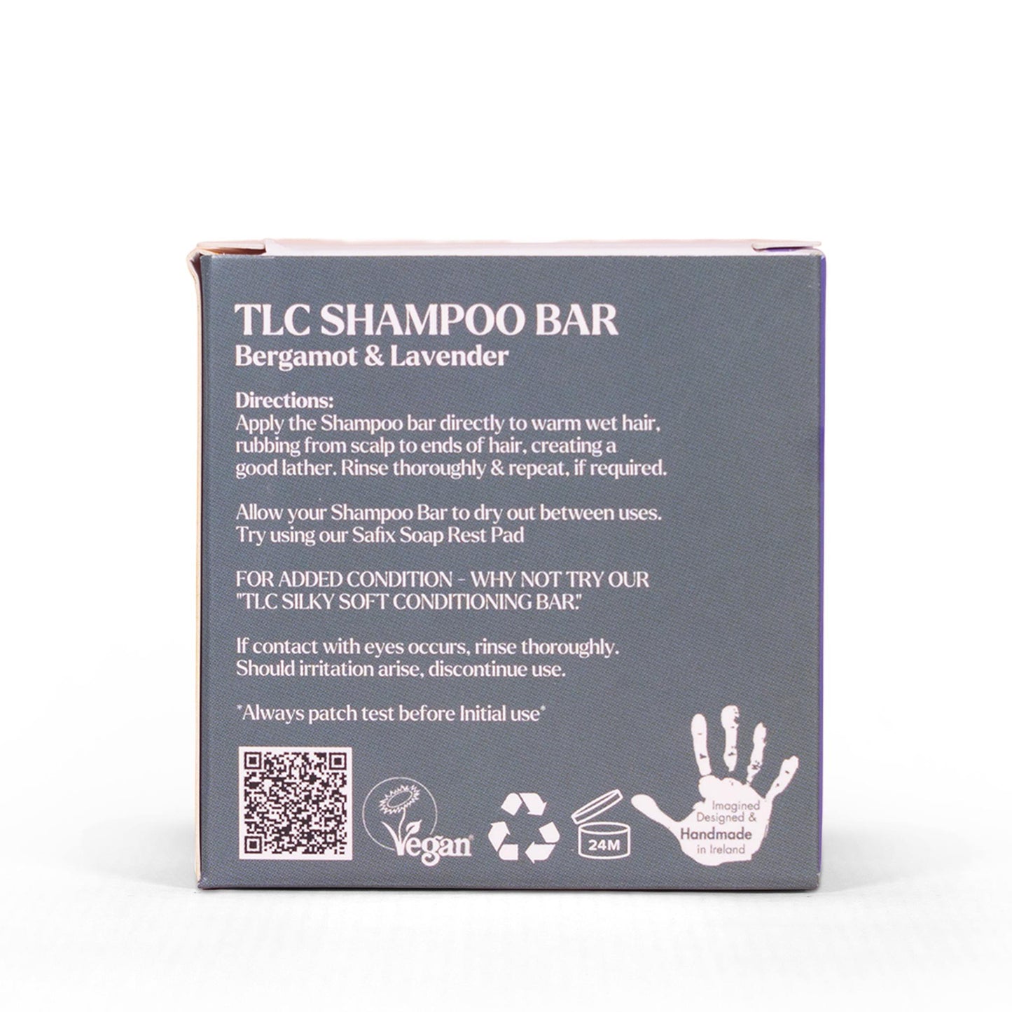 Palm Free Irish Soap Shampoo TLC Solid Shampoo Bar Bergamot & Lavender 75g - Palm Free Irish Soap