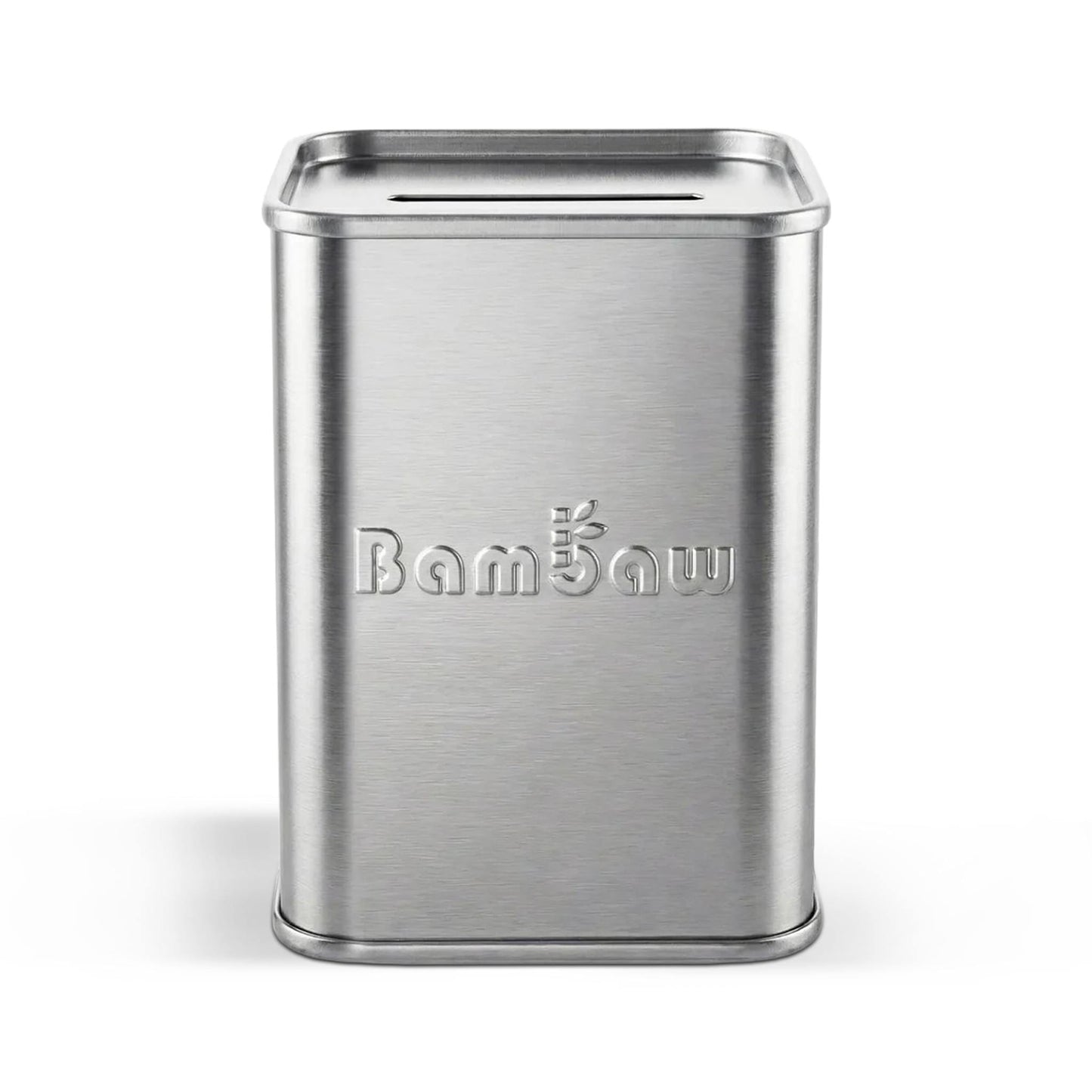 Bambaw Shaving Accessories Razor Blade Bank - Safe Disposal Tin for Used Blades - Silver - Bambaw