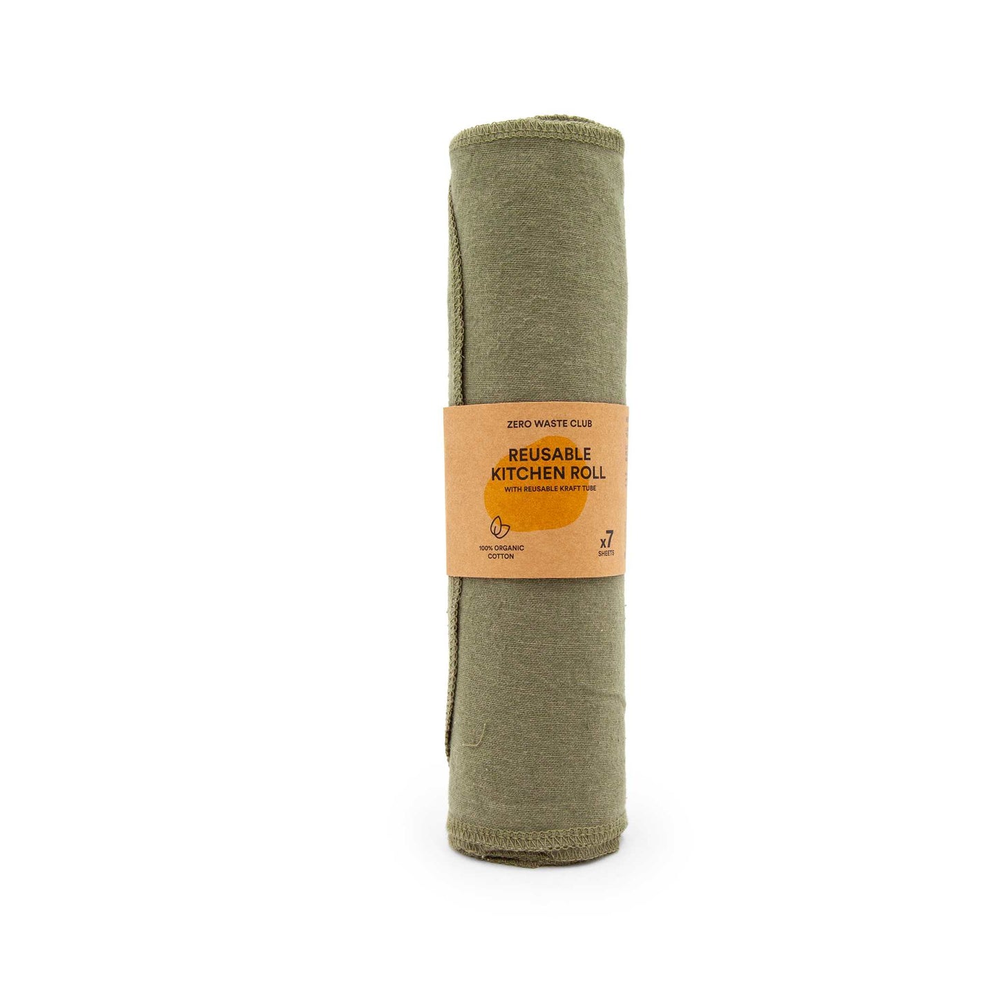 Re:gn Shop Towels & General-Purpose Cleaning Cloths Reusable Kitchen Roll - Pack of 7 - Solid Colours - Zero Waste Club