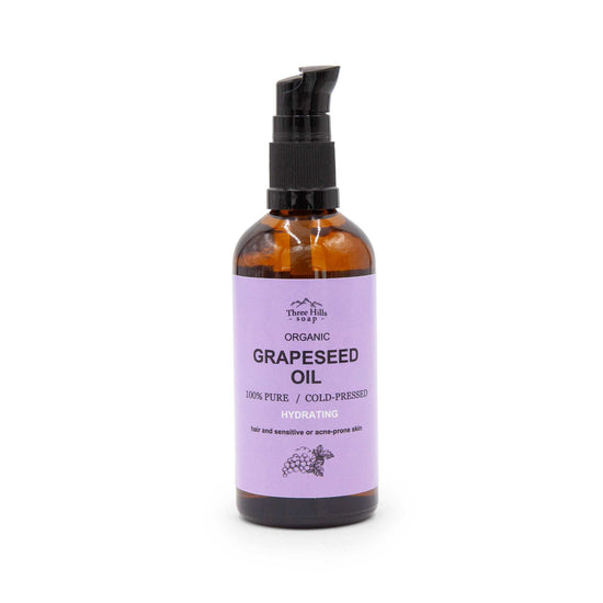 Three Hill Soaps Skincare Grapeseed Oil (Organic) - 100ml - Three Hills Soap