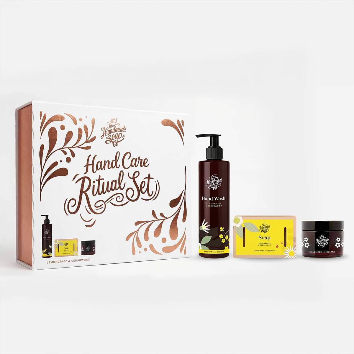 The Handmade Soap Company Skincare Hand Care Ritual Set - Lemongrass & Cedarwood - The Handmade Soap Company