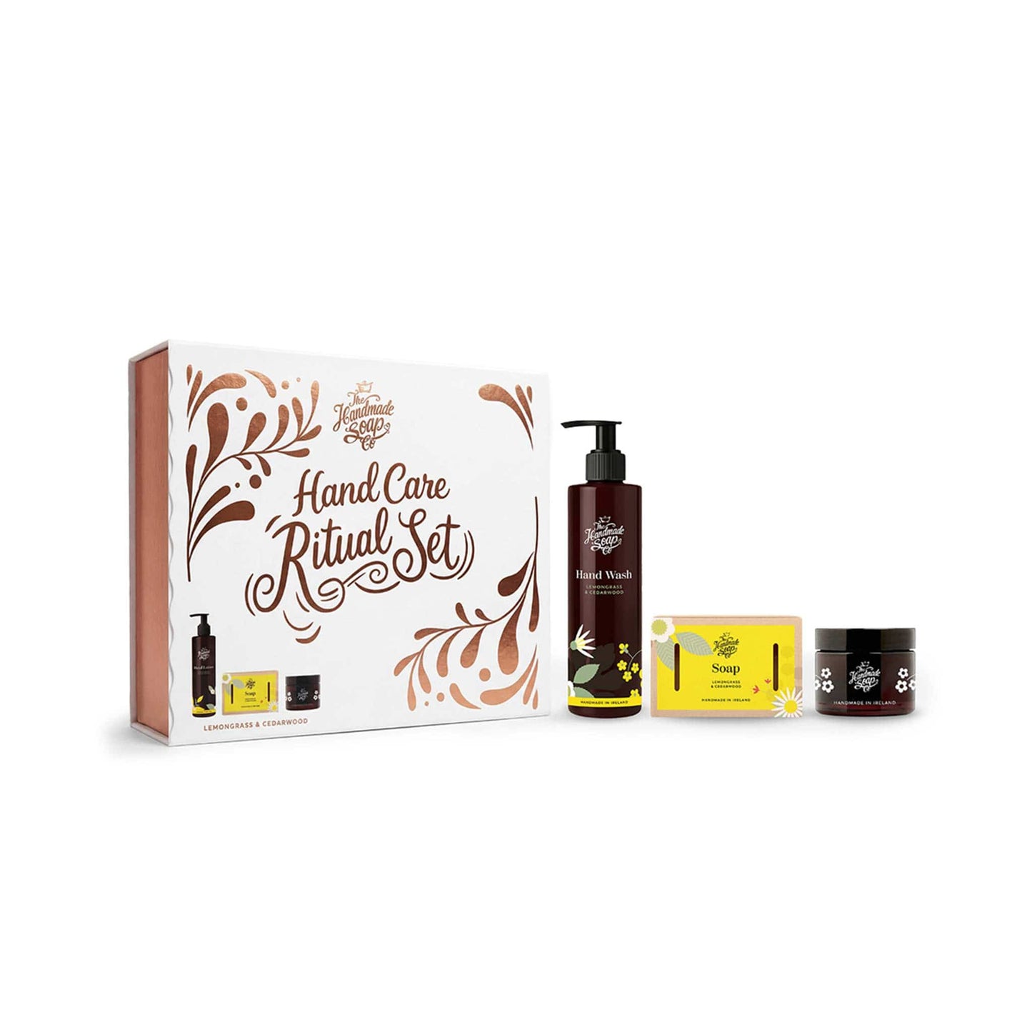 The Handmade Soap Company Skincare Hand Care Ritual Set - Lemongrass & Cedarwood - The Handmade Soap Company