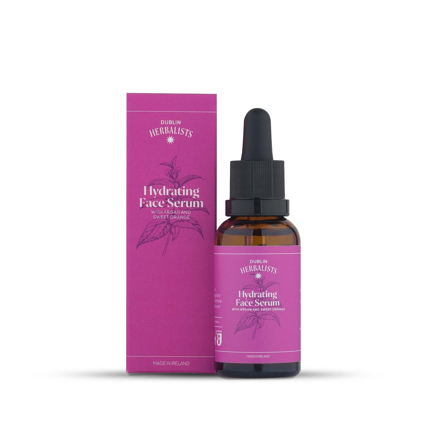 Dublin Herbalists Skincare Hydrating Face Serum - Argan, Jojoba & Wu Zhu - 30ml