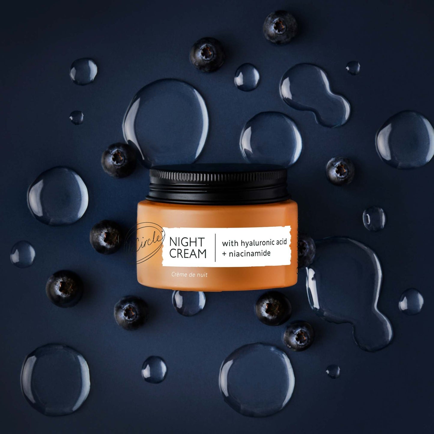 UpCircle Skincare Night Cream with Hyaluronic Acid & Niacinamide - 55ml - Upcircle Beauty