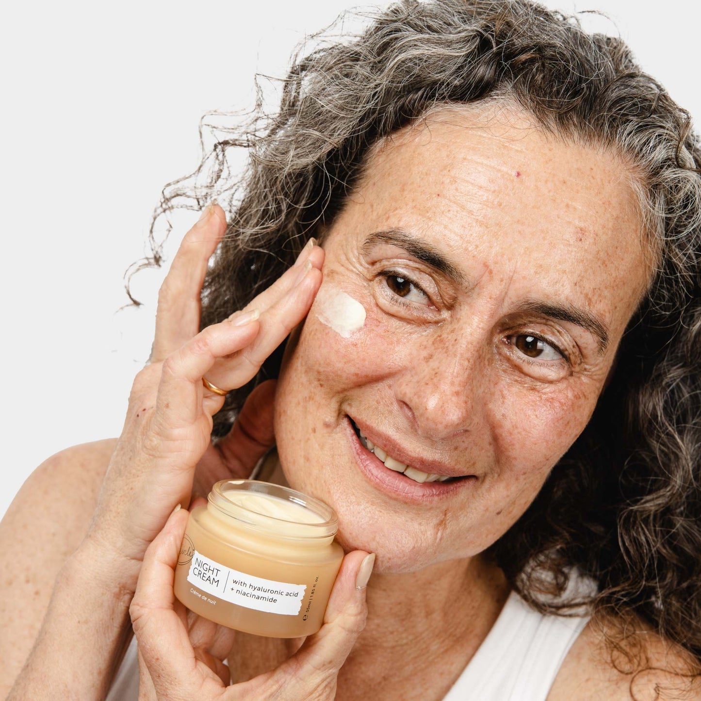 UpCircle Skincare Night Cream with Hyaluronic Acid & Niacinamide - 55ml - Upcircle Beauty