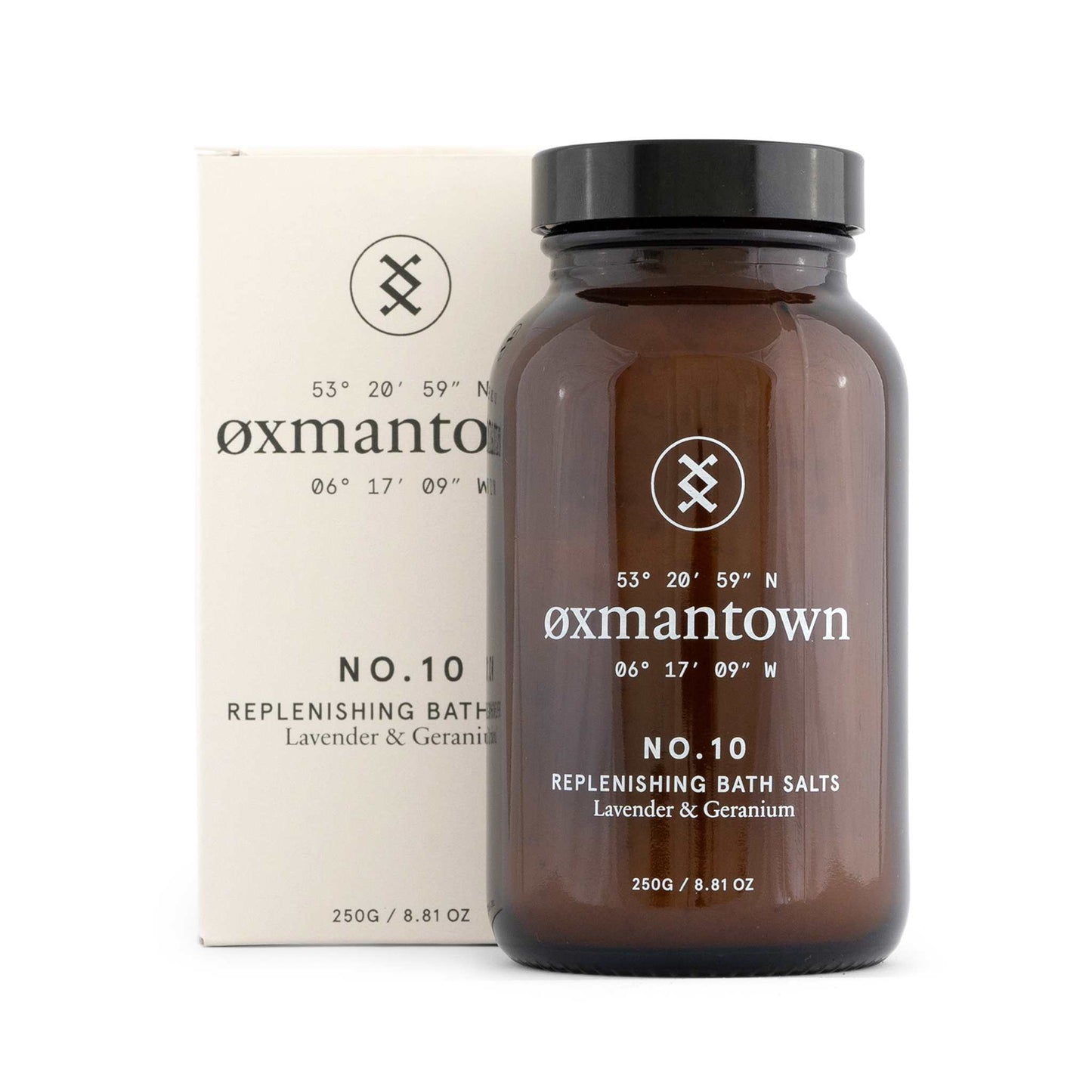 Oxmantown Skincare No.10 Replenishing Bath Salts - Lavender & Geranium  - 250g - Oxmantown Skincare