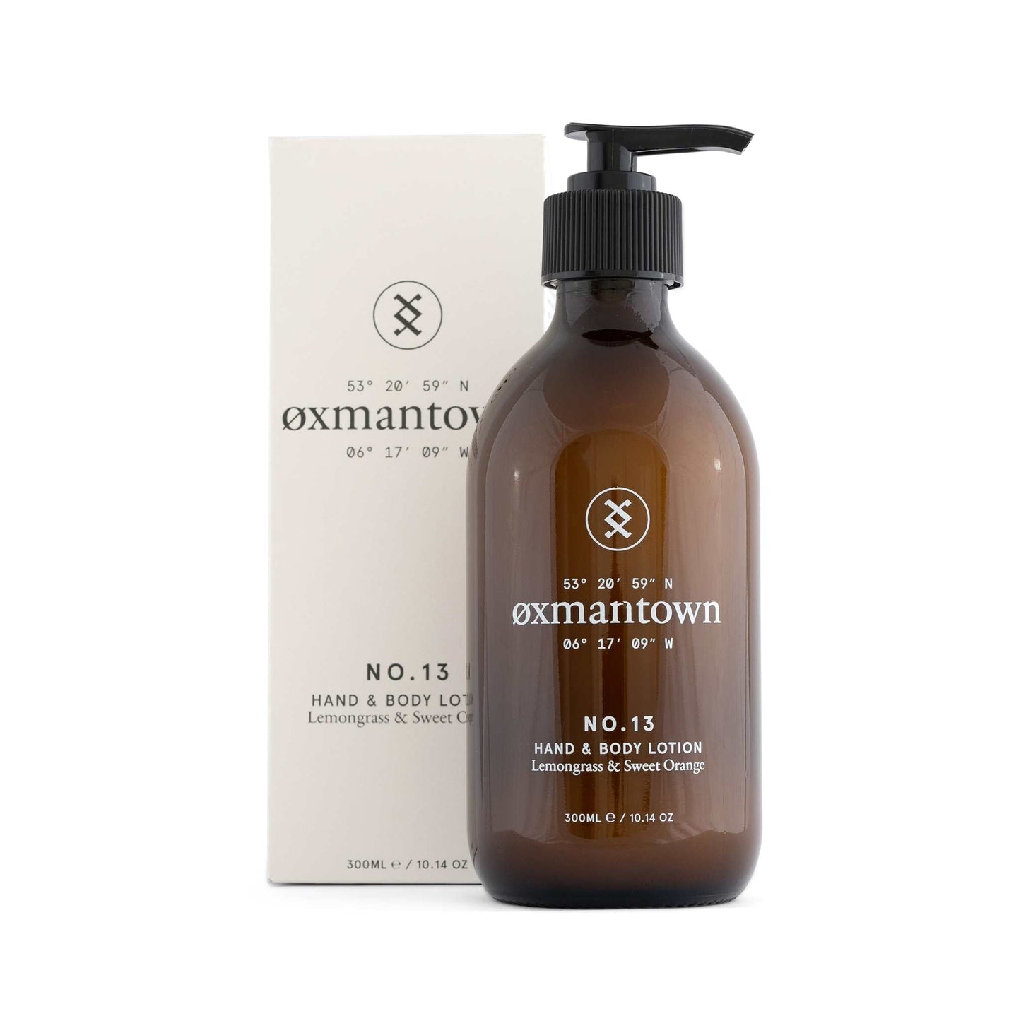 Oxmantown Skincare No.13 Hand & Body Lotion - Lemongrass & Sweet Orange  - 300ml - Oxmantown Skincare