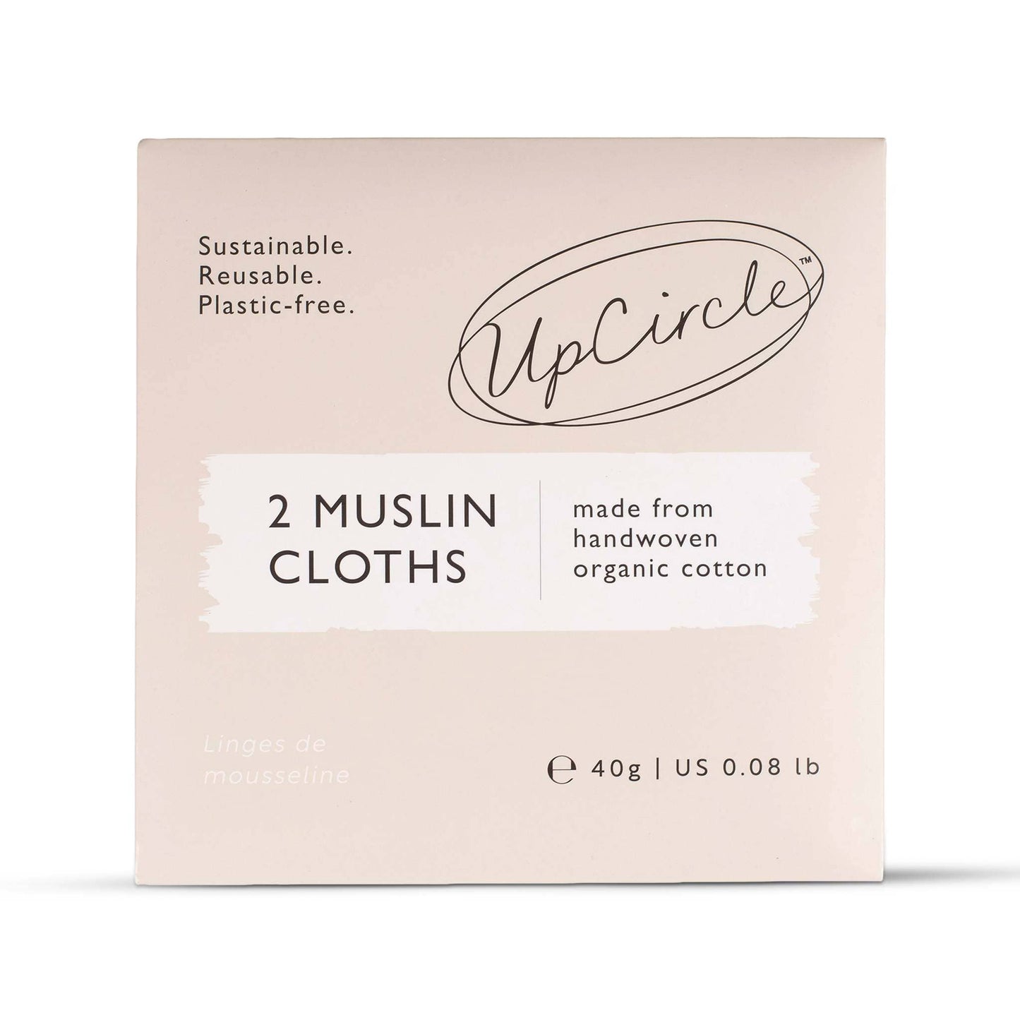 UpCircle Skincare Organic Muslin Cloths - 2 Pieces - UpCircle Beauty