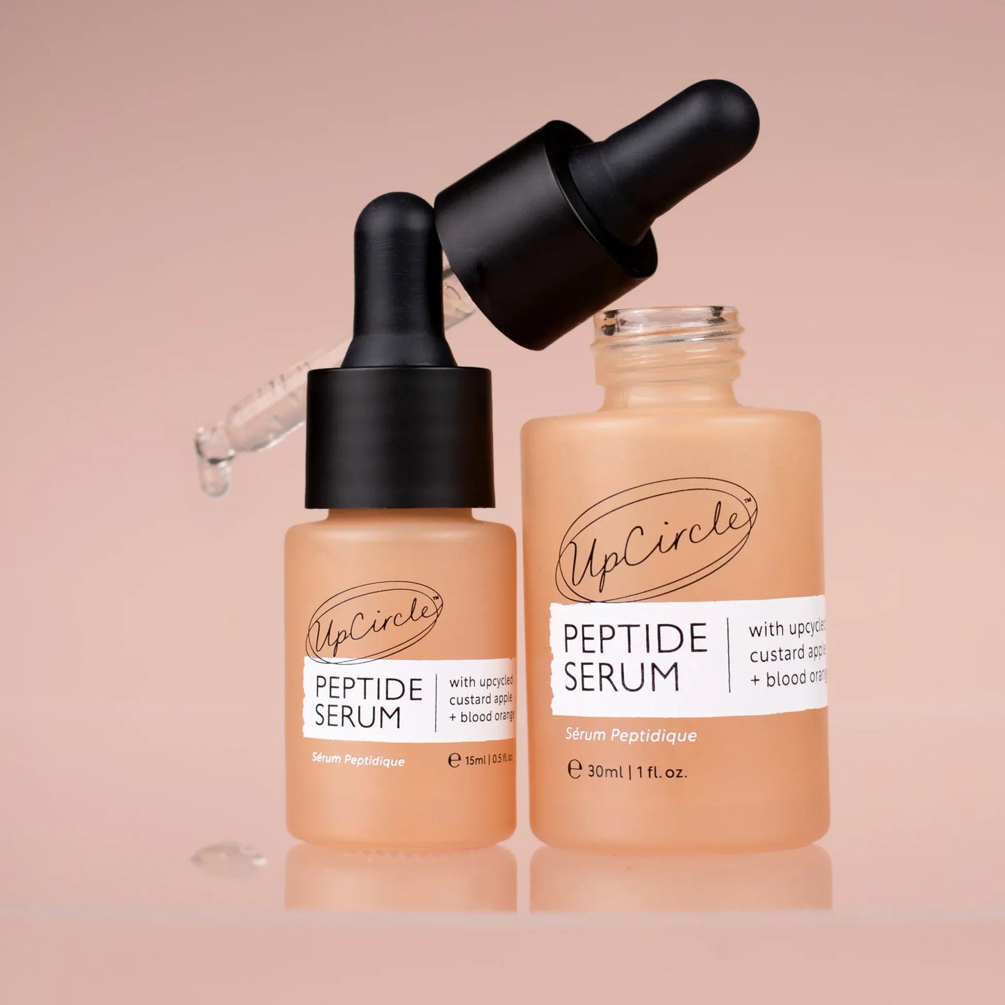 UpCircle Skincare Peptide Serum with Custard Apple & Blood Orange Travel Size 15ml - UpCircle Beauty