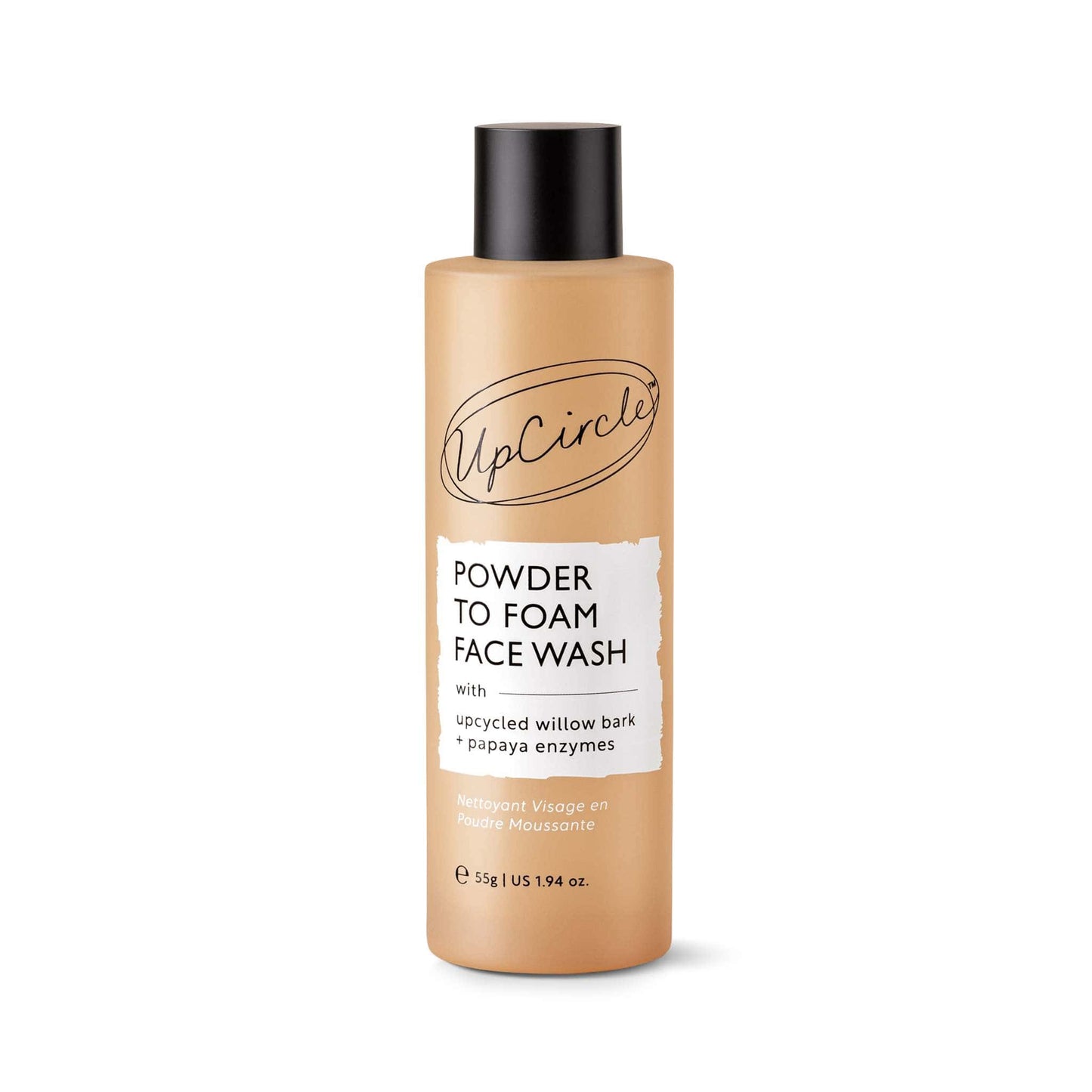 UpCircle Skincare Powder to Foam Face Wash with Willow Bark + Papaya Enzymes 55g - UpCircle