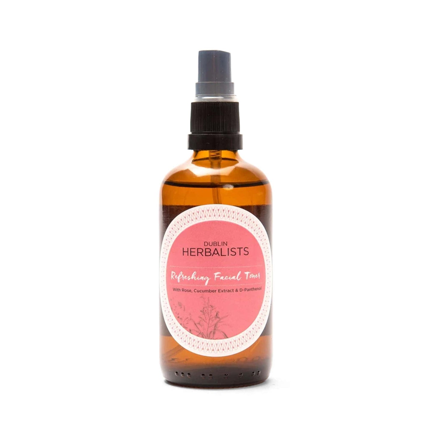 Dublin Herbalists Skincare Refreshing Facial Toner - Rose, Witch Hazel & Cucumber - 100ml - Dublin Herbalists