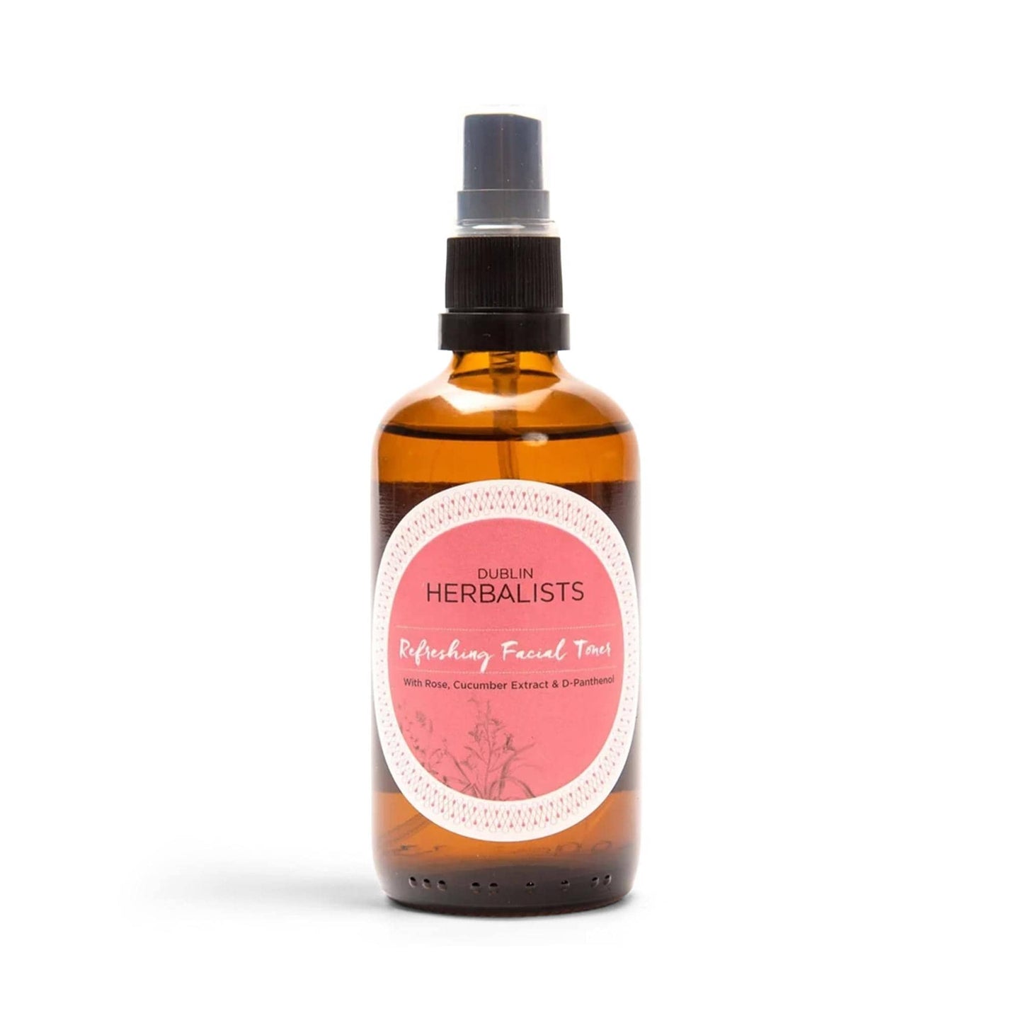 Dublin Herbalists Skincare Refreshing Facial Toner - Rose, Witch Hazel & Cucumber - 100ml - Dublin Herbalists