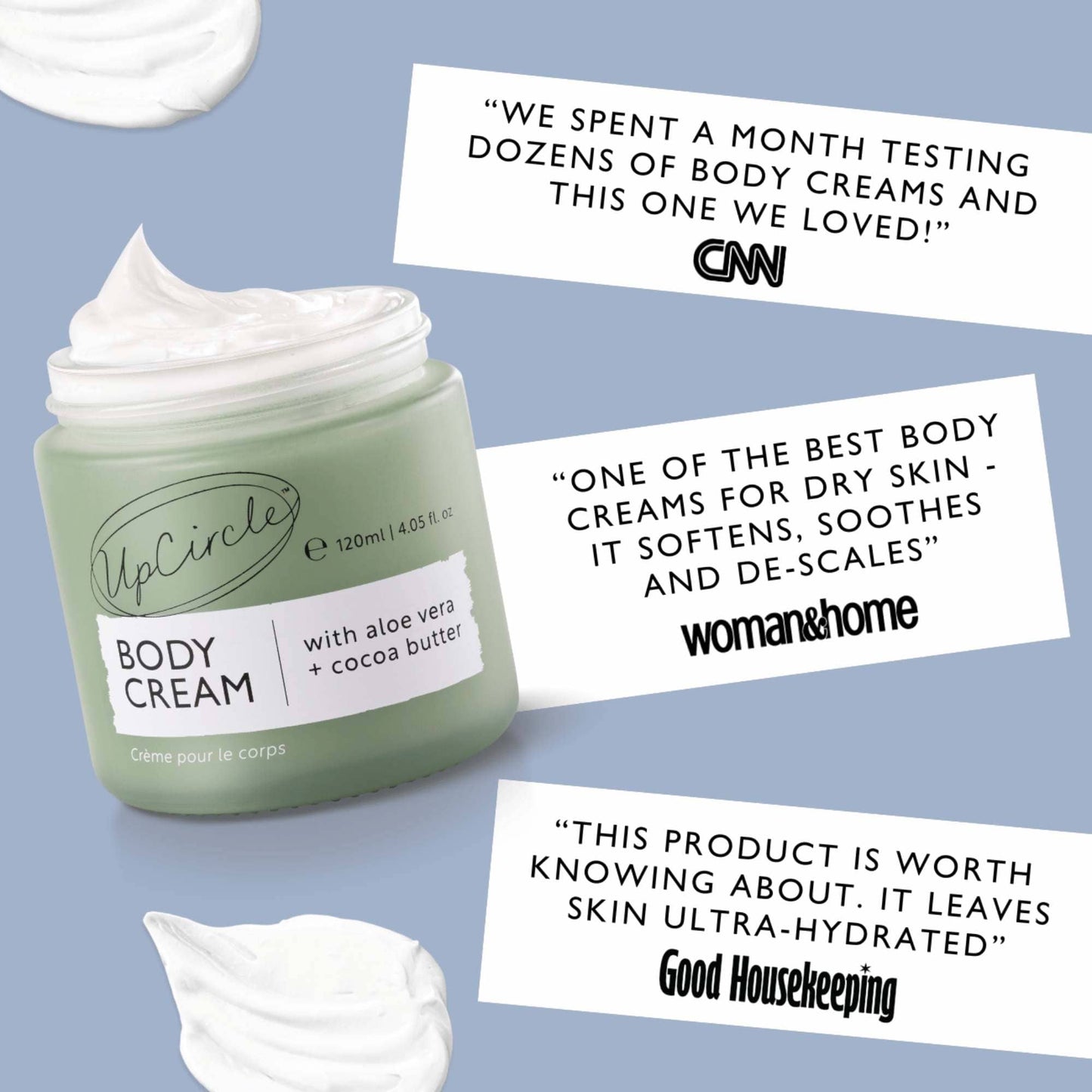 UpCircle Skincare Soothing Body Cream With Aloe Vera & Cocoa Butter 125ml - UpCircle Beauty
