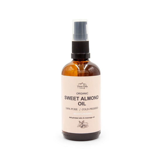 Three Hill Soaps Skincare Sweet Almond Oil (Organic) - 100ml - Three Hills Soap