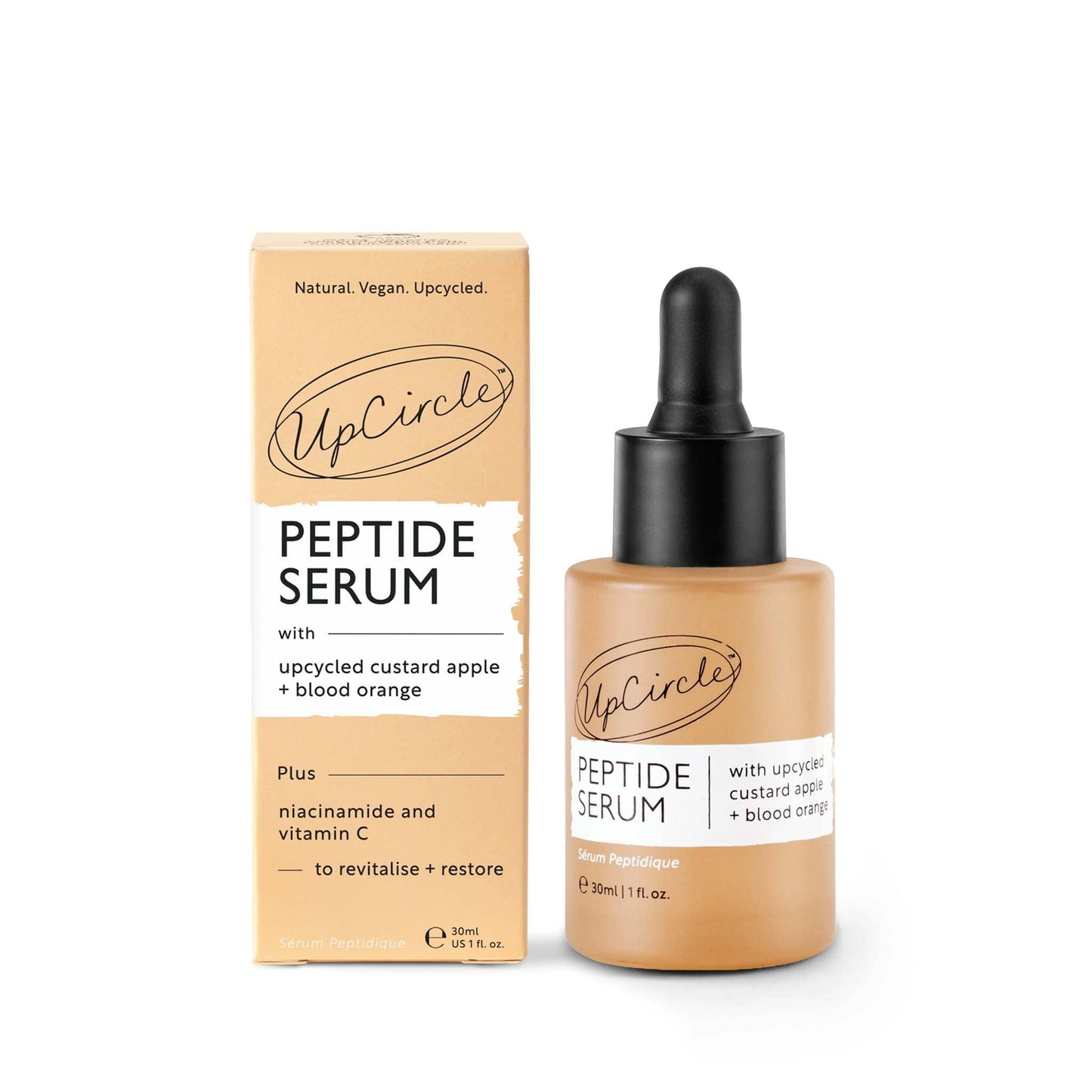 UpCircle Skincare Upcircle Beauty Peptide Serum with Custard Apple and Blood Orange - 30ml