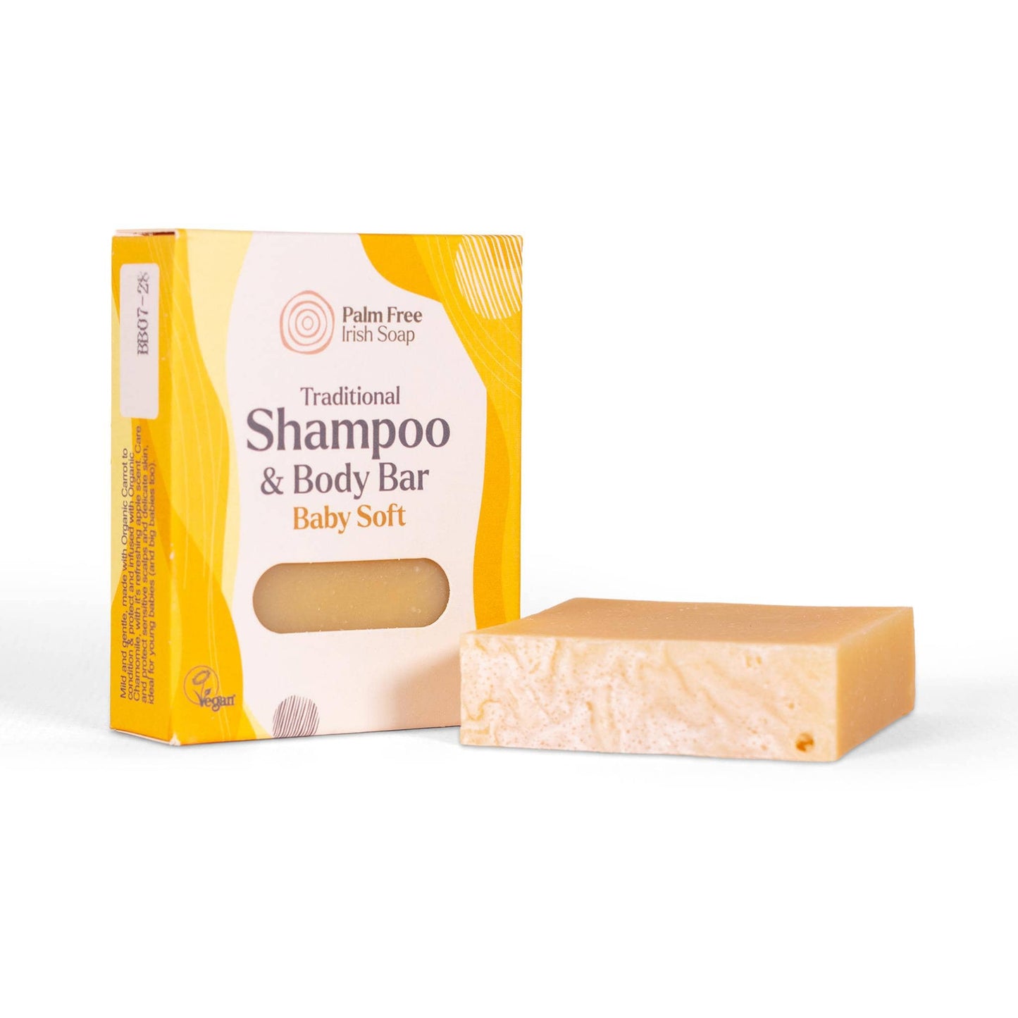 Palm Free Irish Soap Soap Baby Soft Shampoo & Body Bar 90g - Palm Free Irish Soap