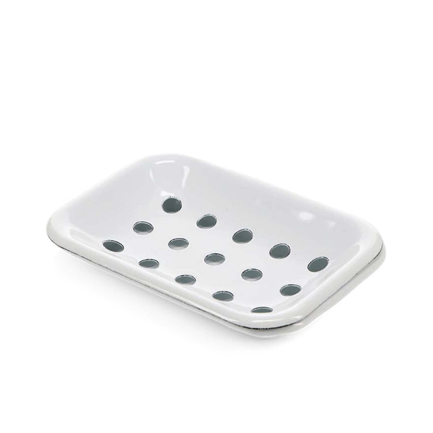 Rex Soap Dishes & Holders Large Enamel Soap Dish - Vintage Design - Four Colours - Two-Part Drainage