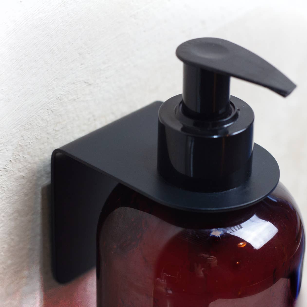 Grums Soap Dishes & Holders Wall Mount Soap Bottle Bracket - Holds 300ml or 500ml Bottles - Metal