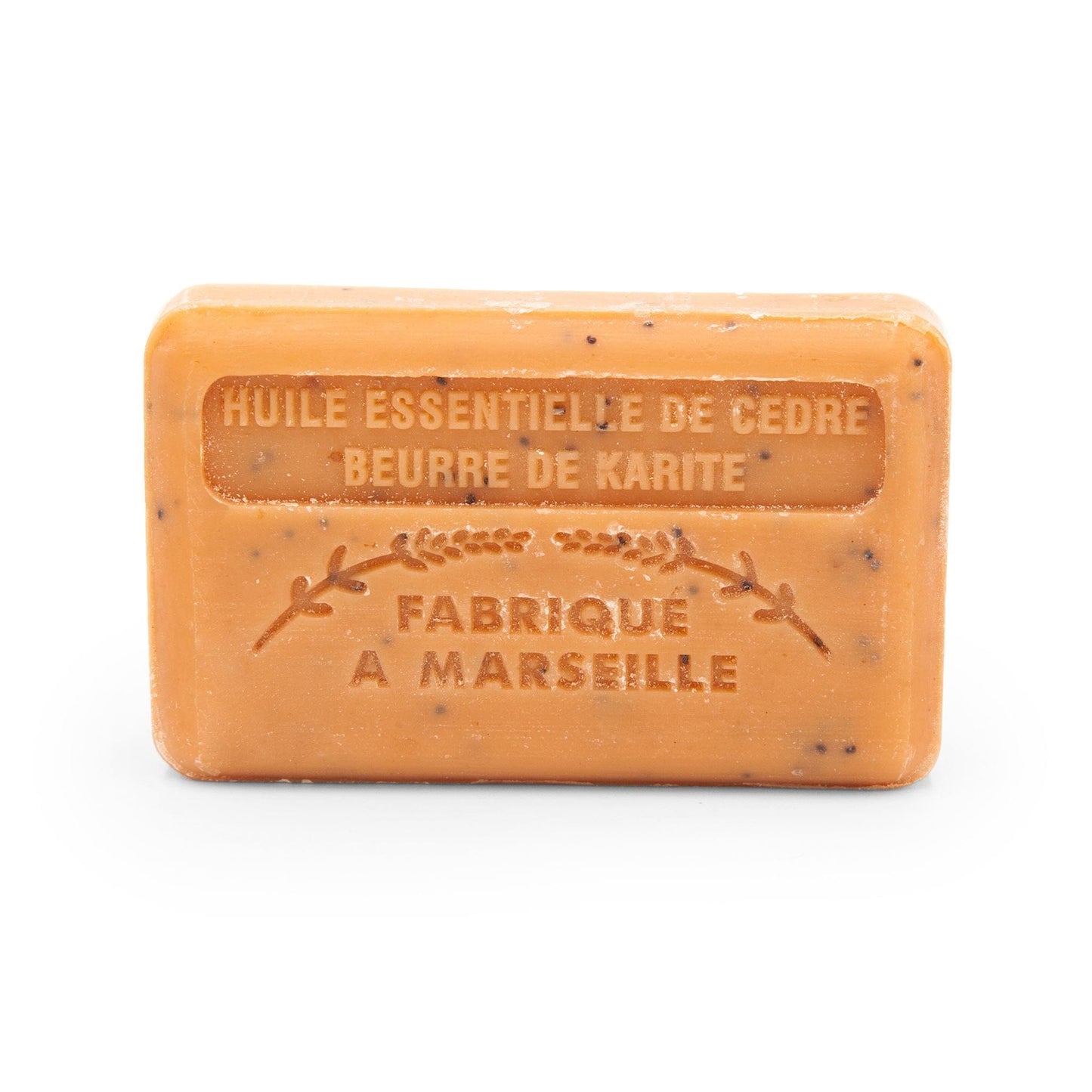 Savon de Marseille Soap Marseille Exfoliating 2-in1 Soap Bar with Organic Shea Butter - 125g - Cedar & Shea Butter